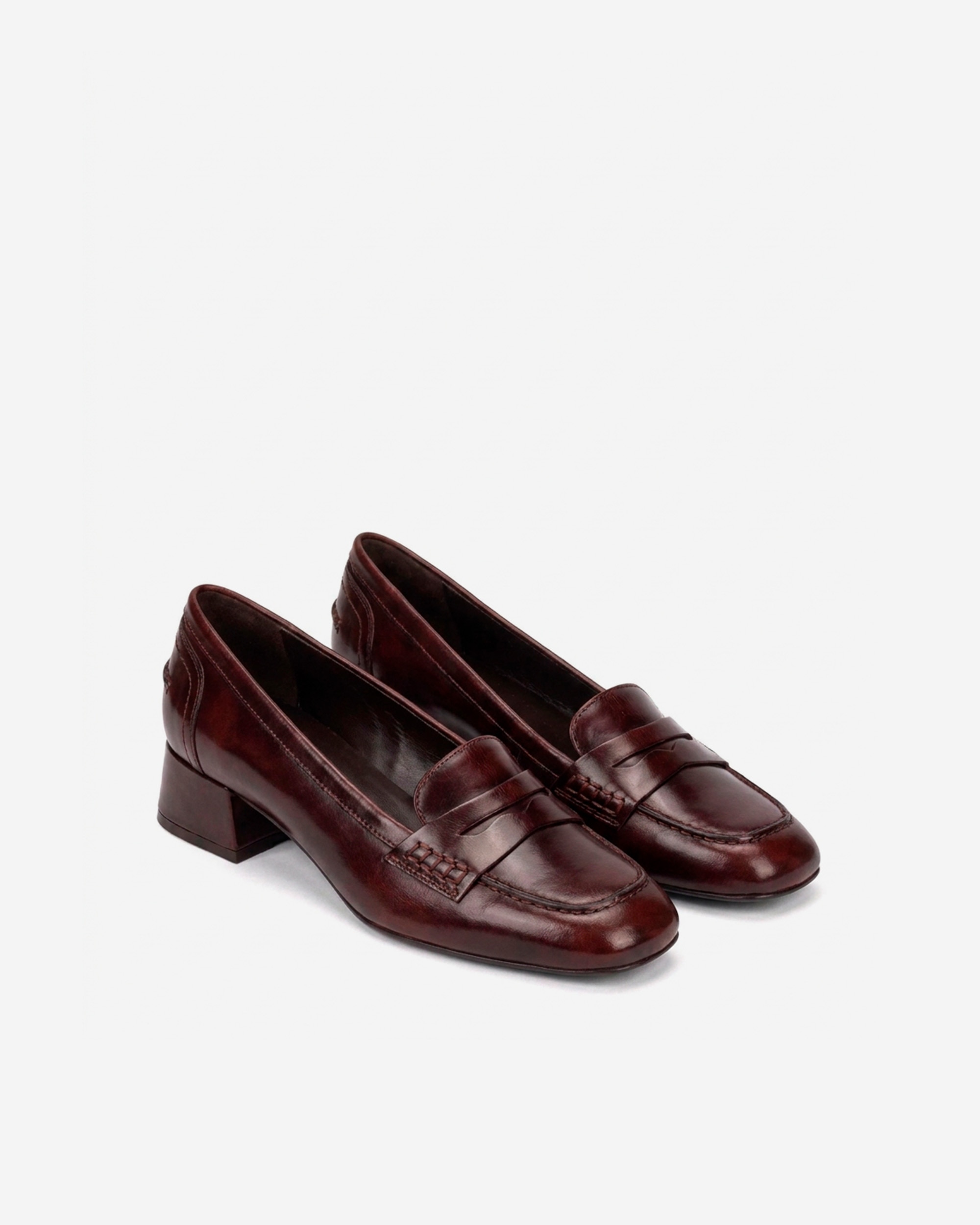 Zapatos de salón de mujer estilo mocasín con antifaz - Pedro Miralles - Burdeos Burdeos-2