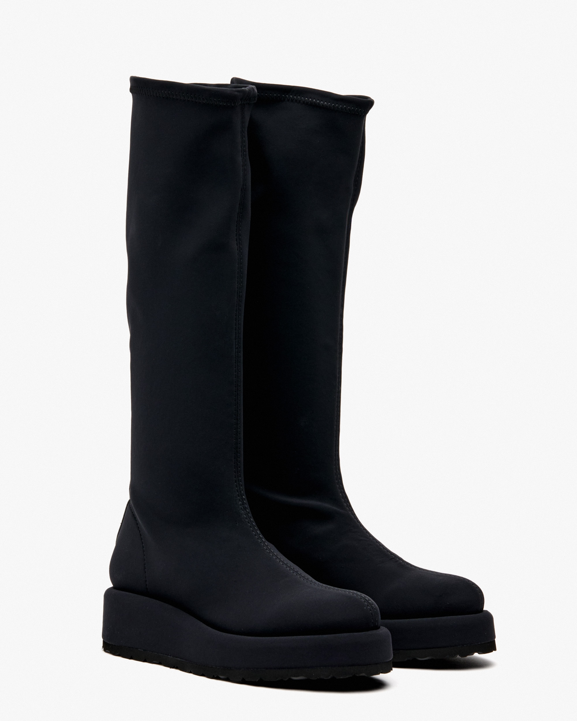 Botas elásticas de mujer con plataforma forrada - Weekend by Pedro Miralles - Negro Negro-2