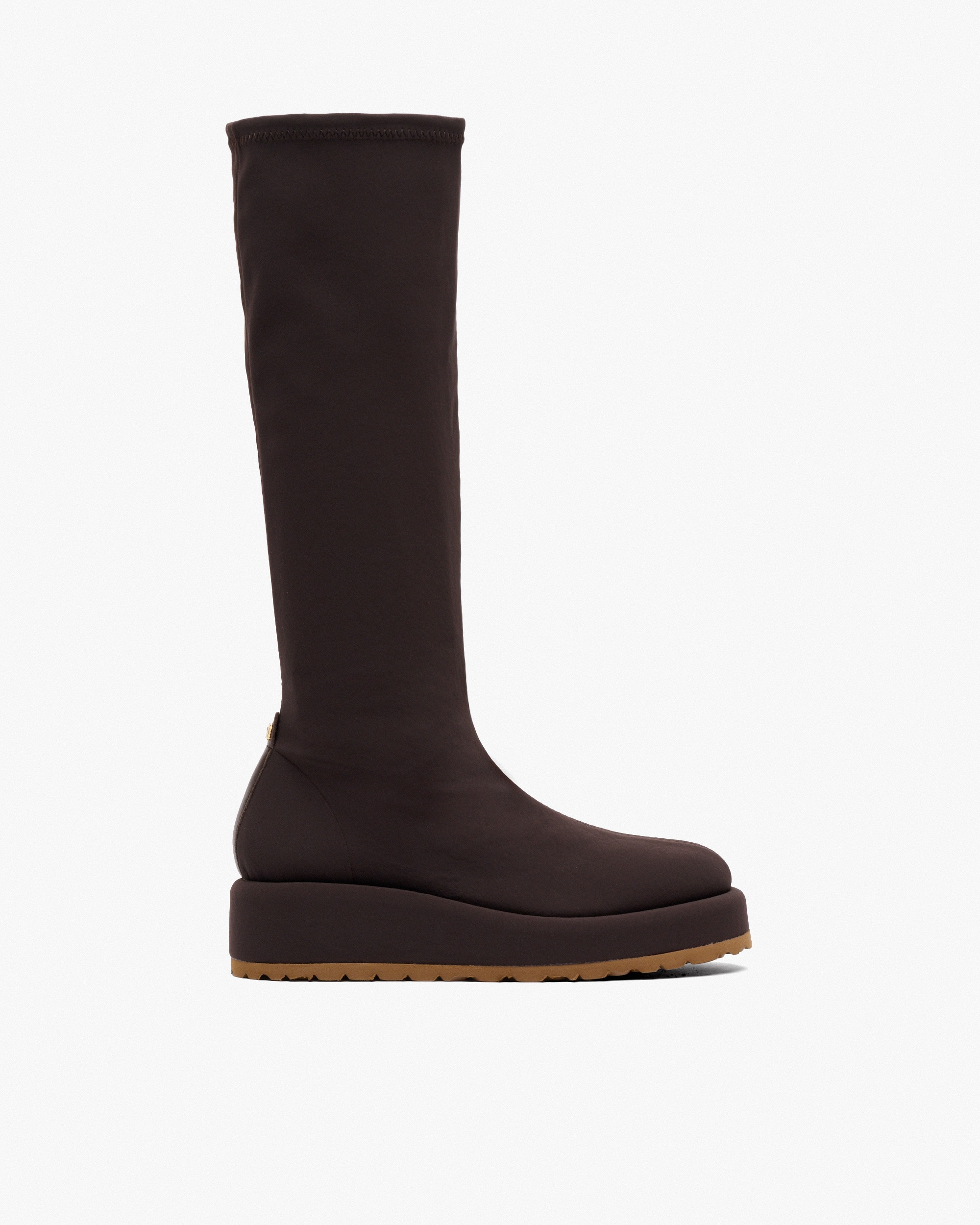 Botas elásticas de mujer con plataforma forrada - Weekend by Pedro Miralles - Marrón chocolate Marrón chocolate-1