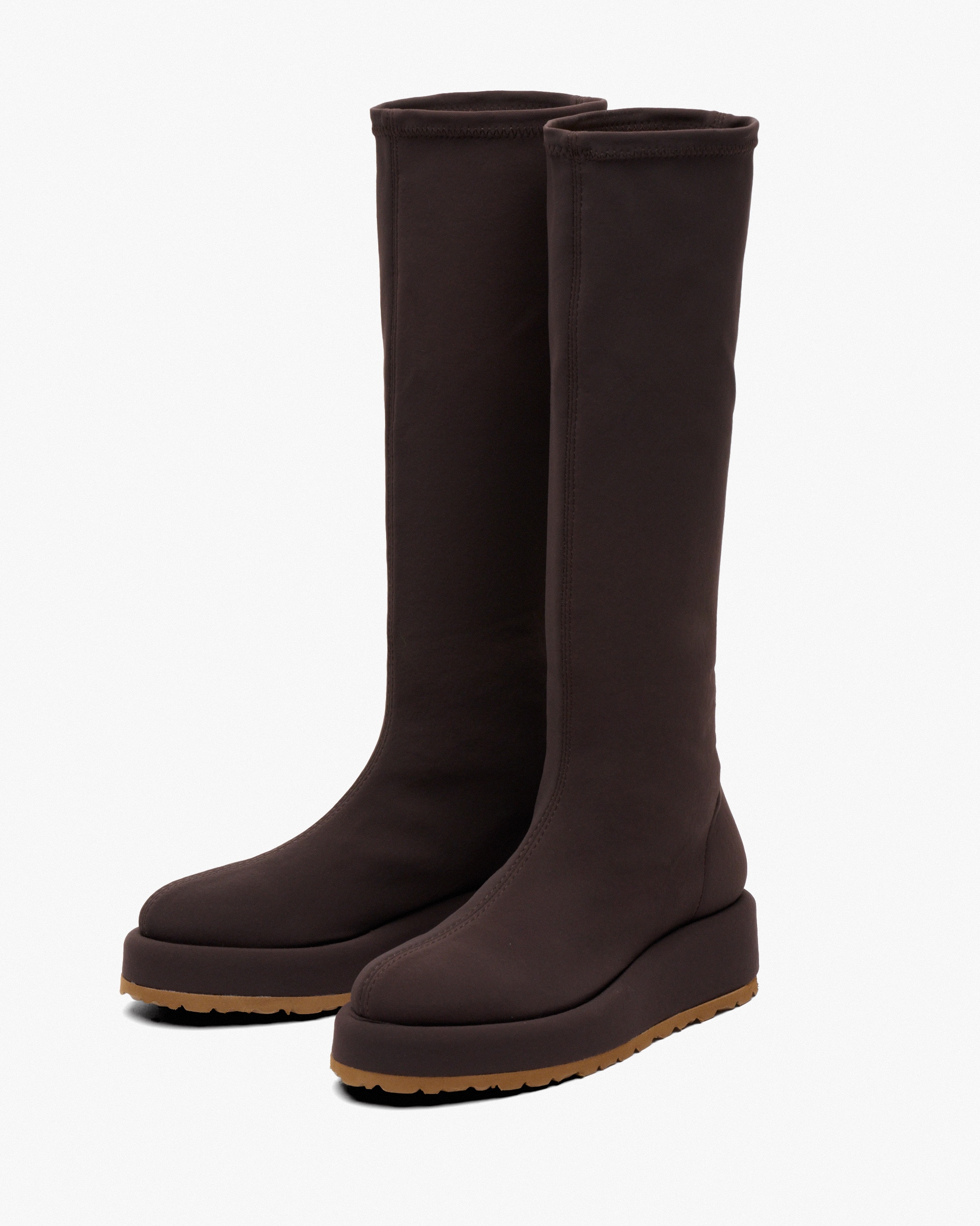 Botas elásticas de mujer con plataforma forrada - Weekend by Pedro Miralles - Marrón chocolate Marrón chocolate-2