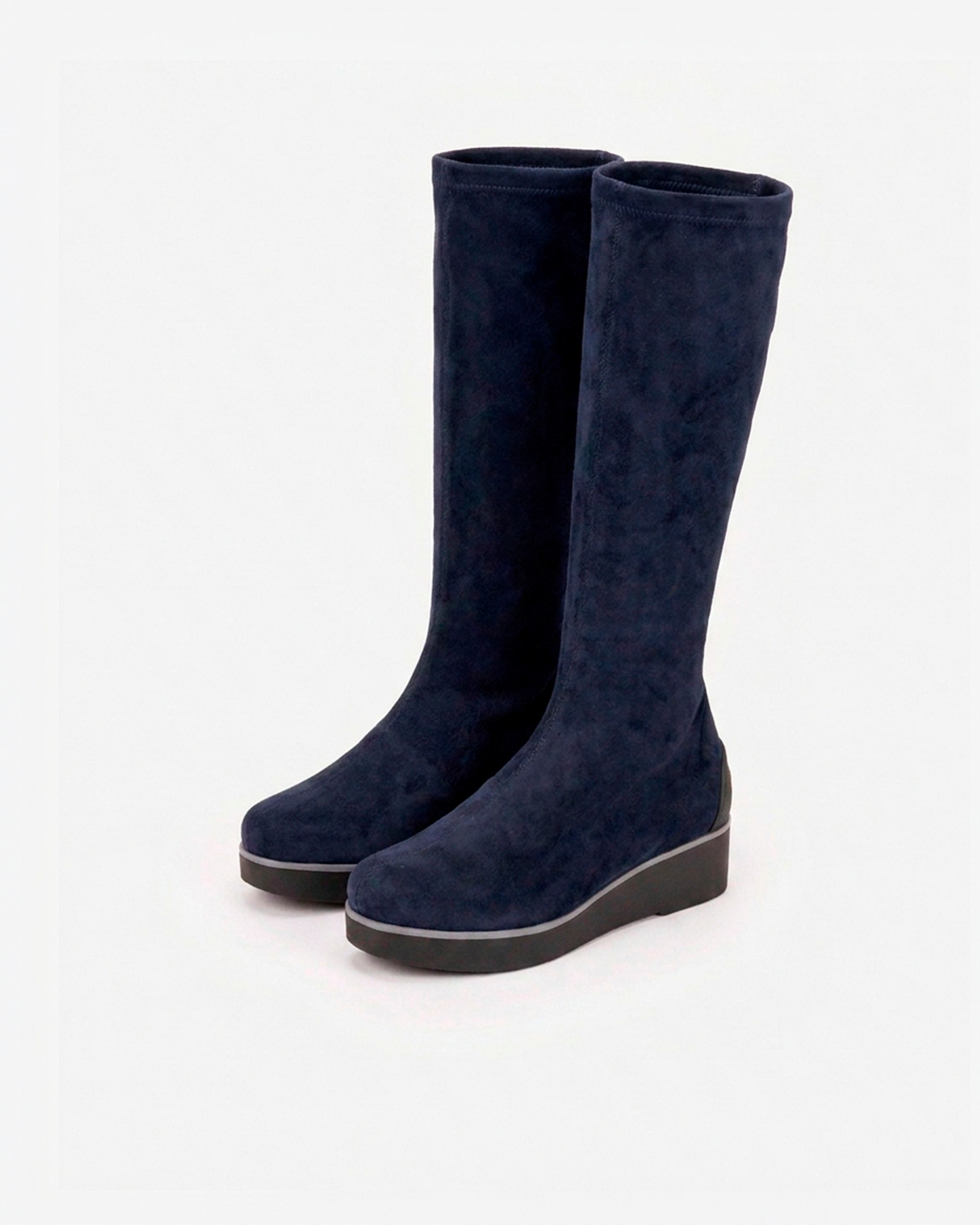 Botas elásticas de mujer con plataforma - Weekend by Pedro Miralles - Azul marino Azul marino-2
