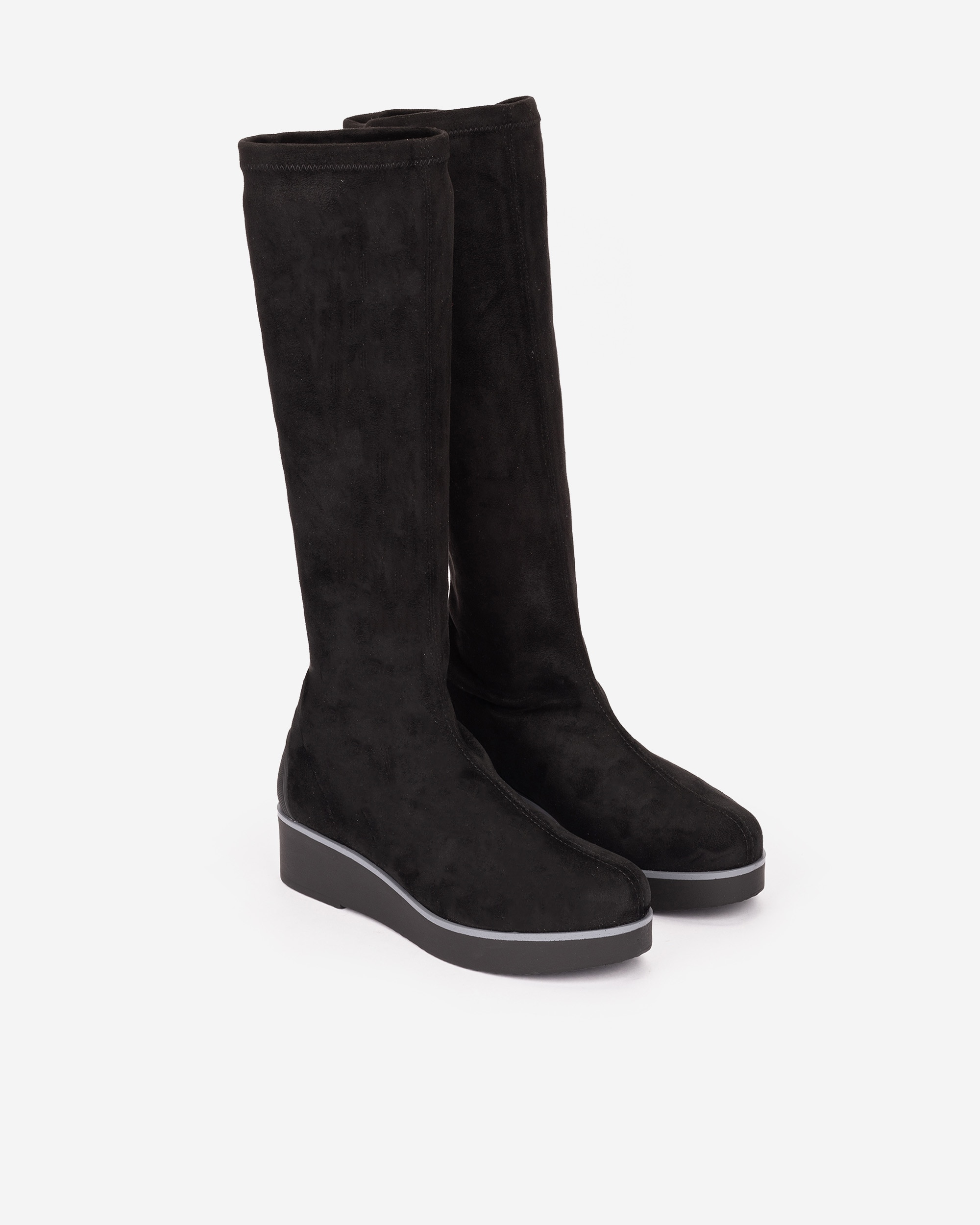 Botas elásticas de mujer con plataforma - Weekend by Pedro Miralles - Negro Negro-2