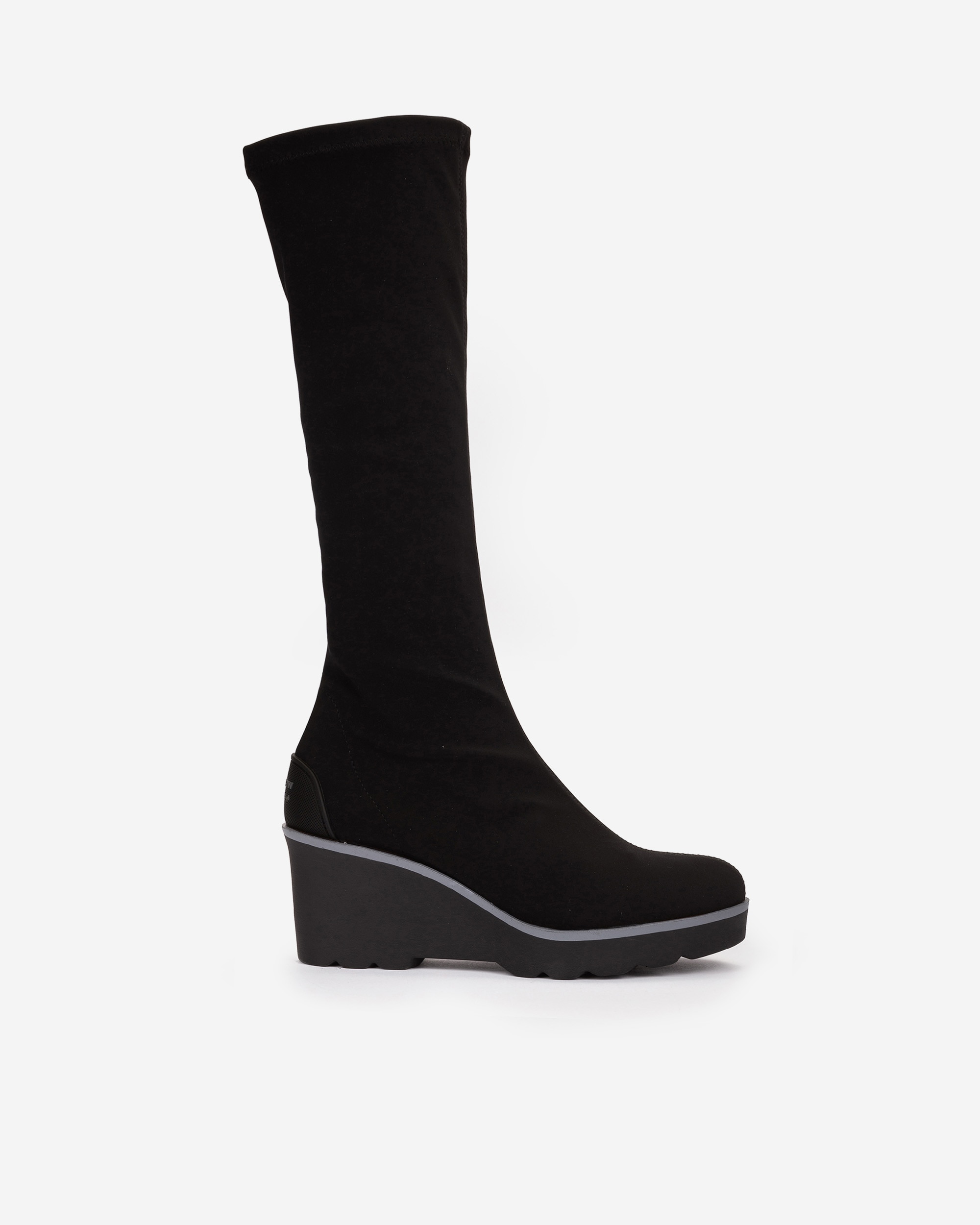 Botas elásticas de mujer con cuña - Weekend by Pedro Miralles - Negro Negro-1