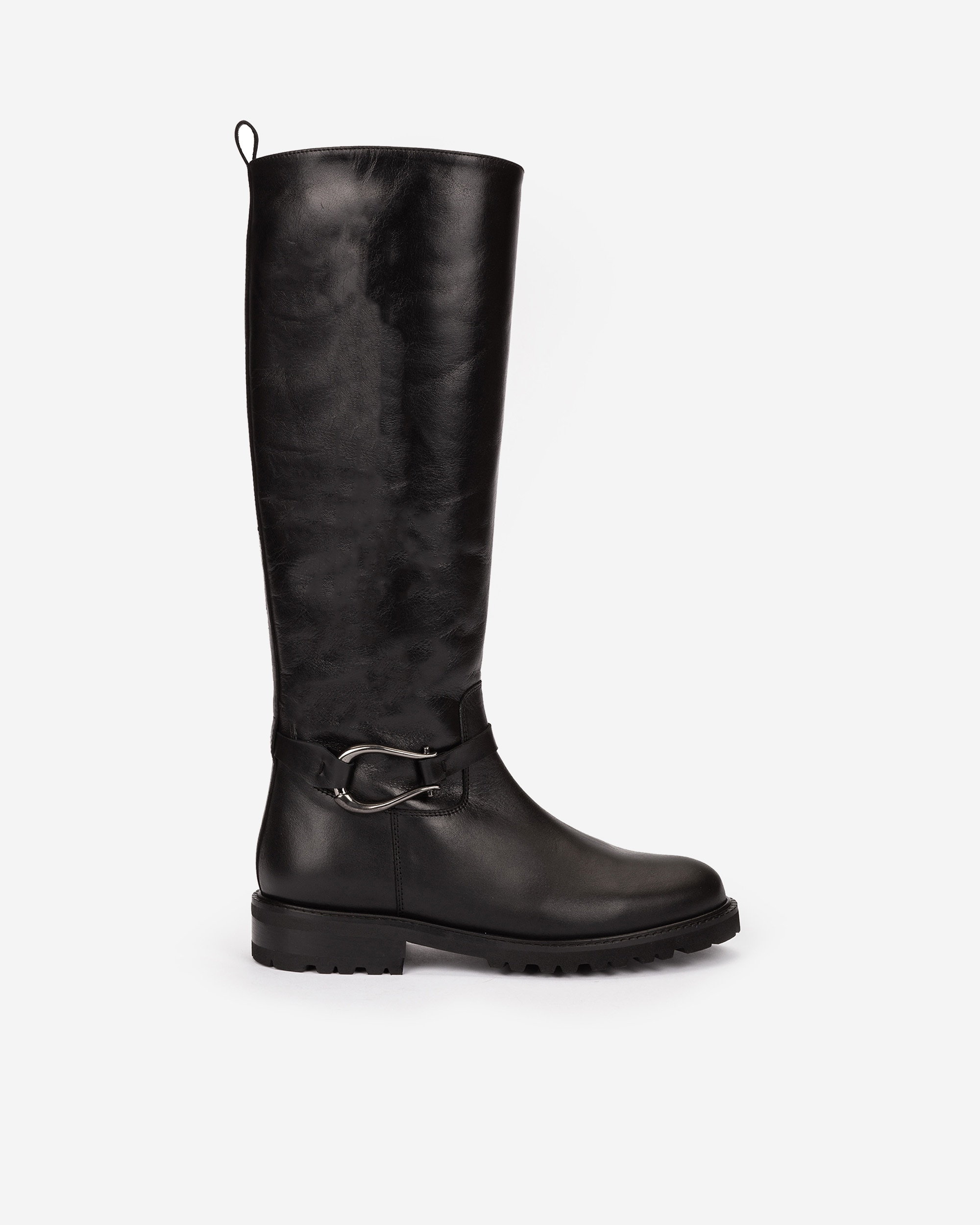 Botas suela track de mujer con adorno metálico - Pedro Miralles - Negro Negro-1