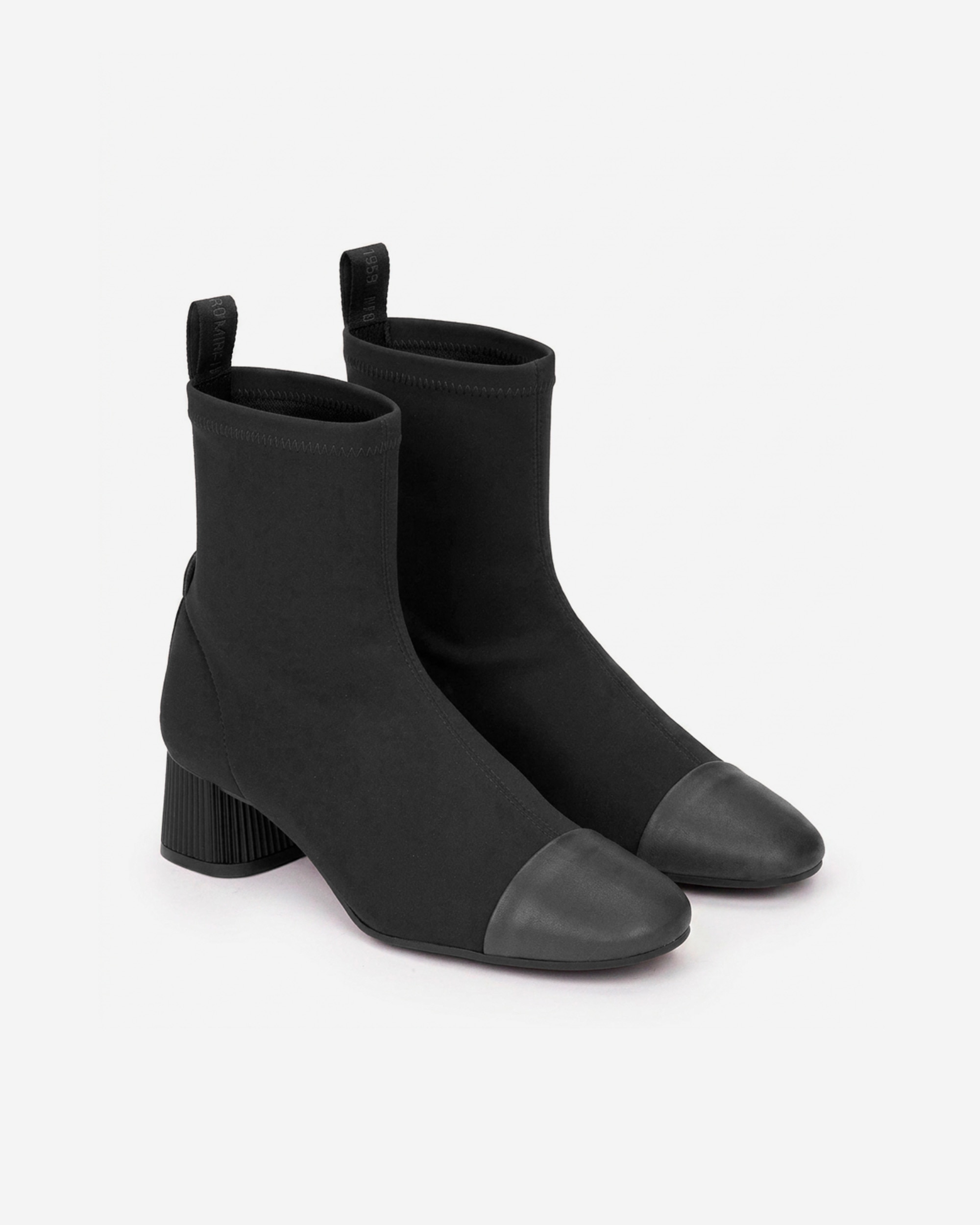 Botines básicos de mujer con detalles en contraste - Pedro Miralles - Negro Negro-2