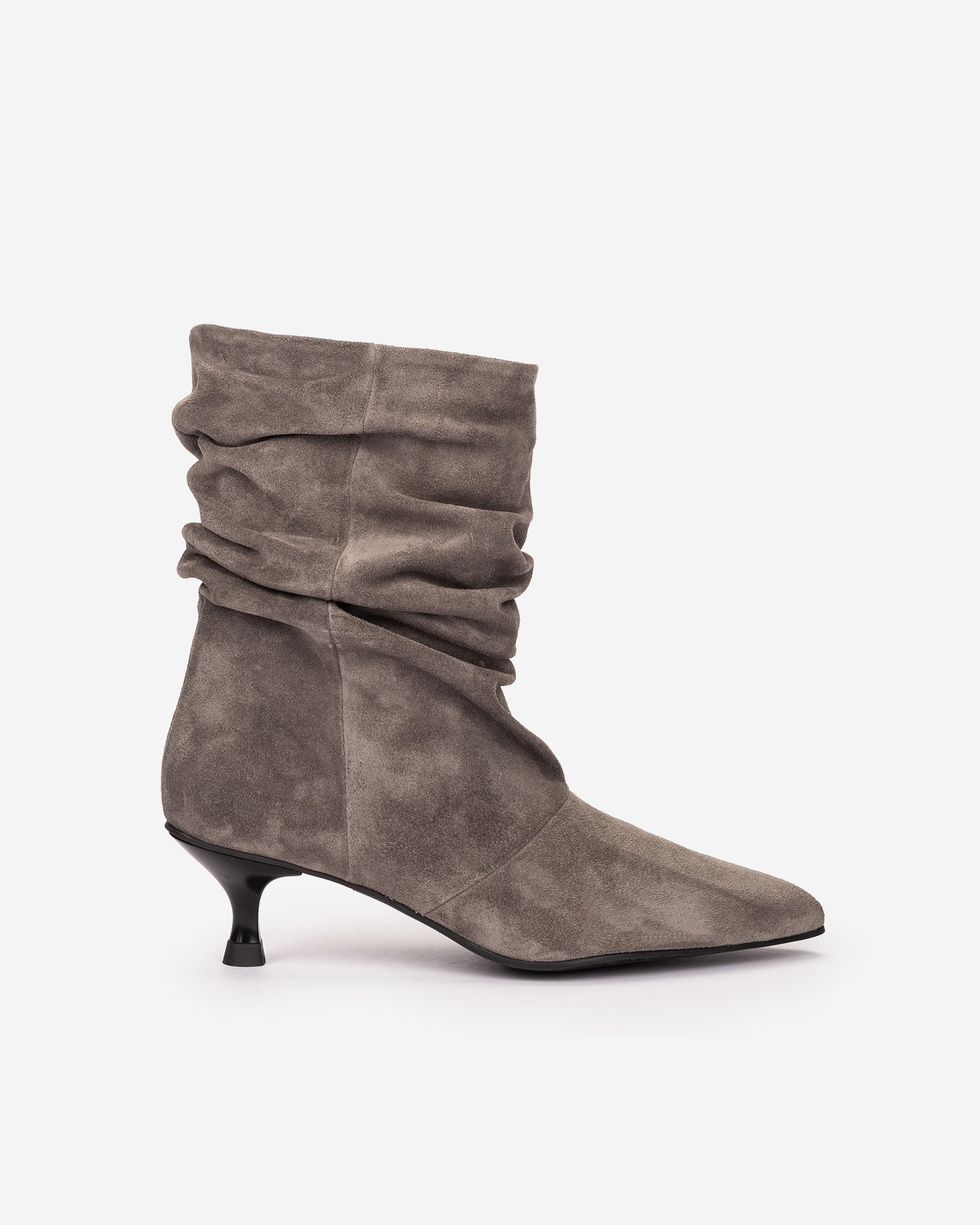 Imagen 0 de Botines básicos de mujer efecto arrugado Gris