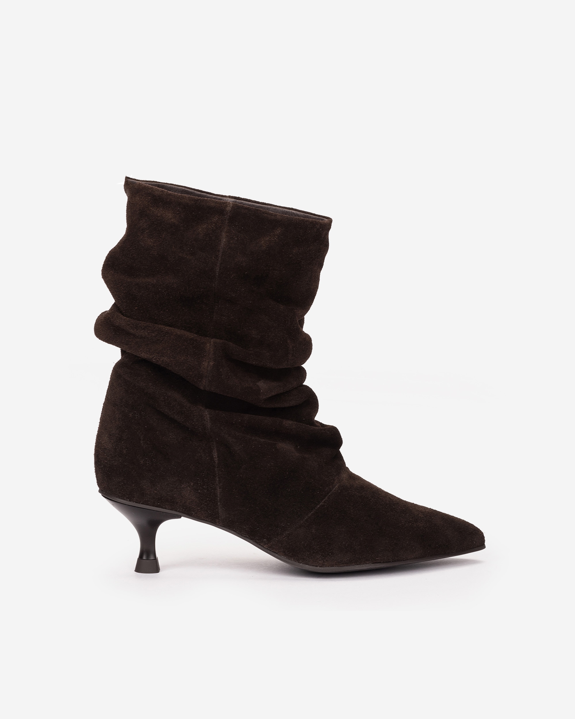Botines básicos de mujer con caña arrugada - Pedro Miralles - Marrón Marrón-1
