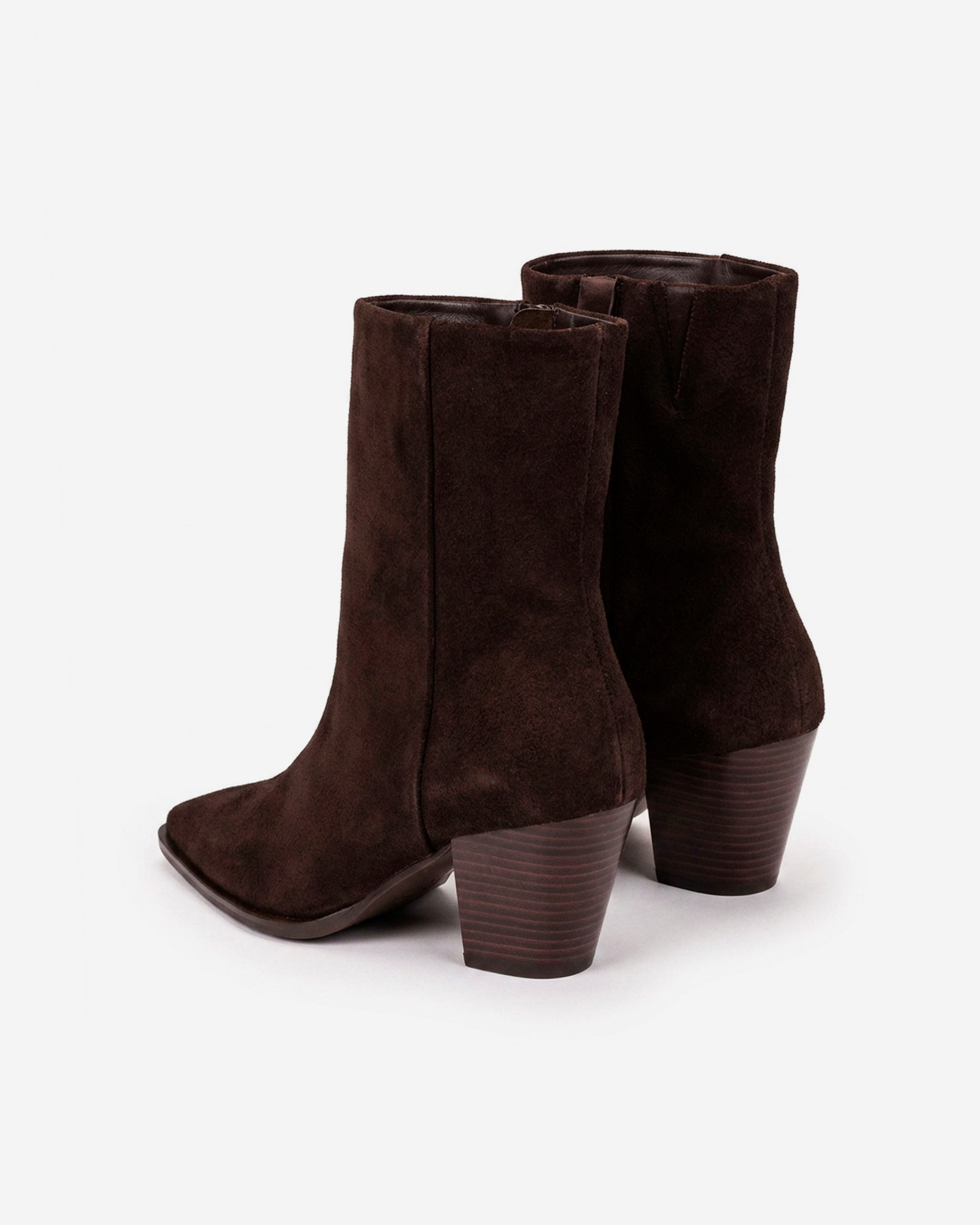 Botines cowboy de mujer con cremallera - Pedro Miralles - Marrón Marrón-2