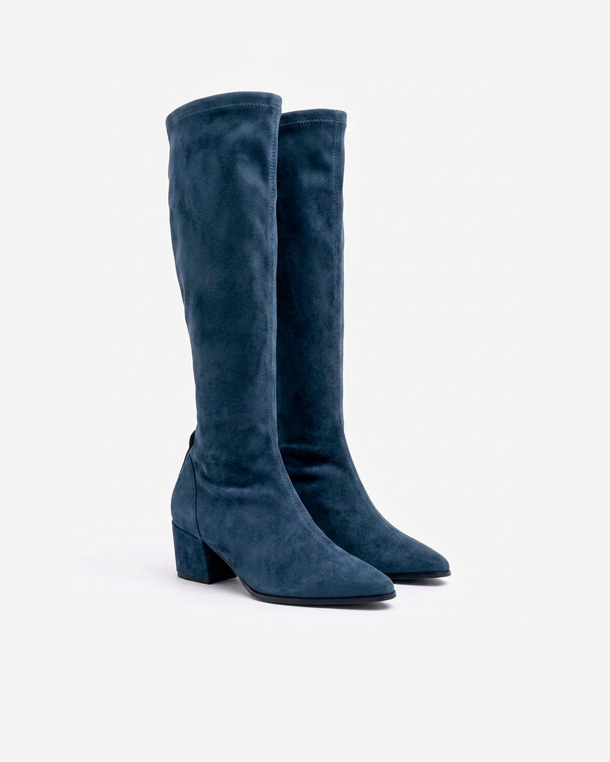 Botas elásticas de mujer con tacón forrado - Pedro Miralles - Azul marino Azul marino-2