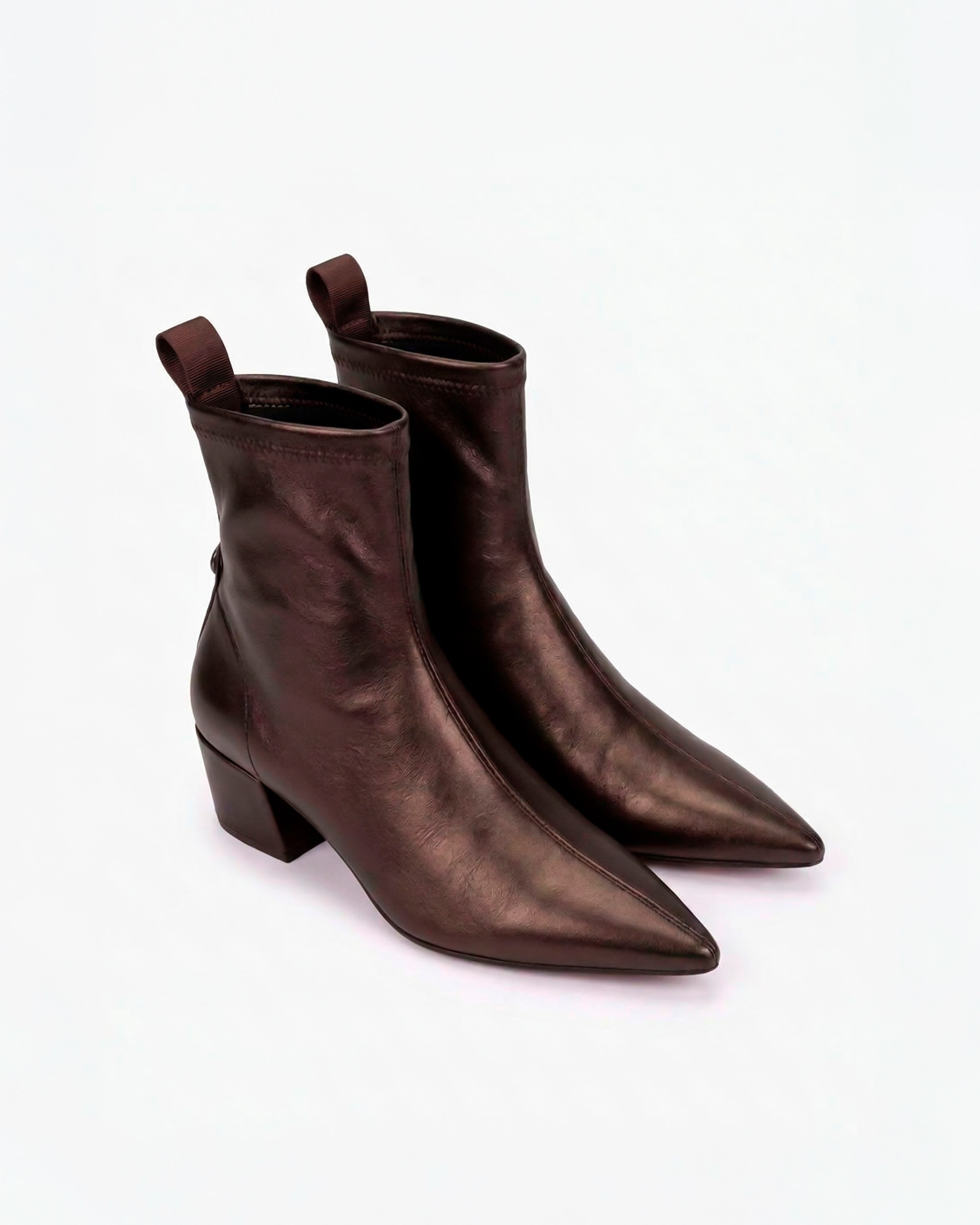 Botines elásticos de mujer estilo cowboy - Pedro Miralles - Marrón Marrón-2