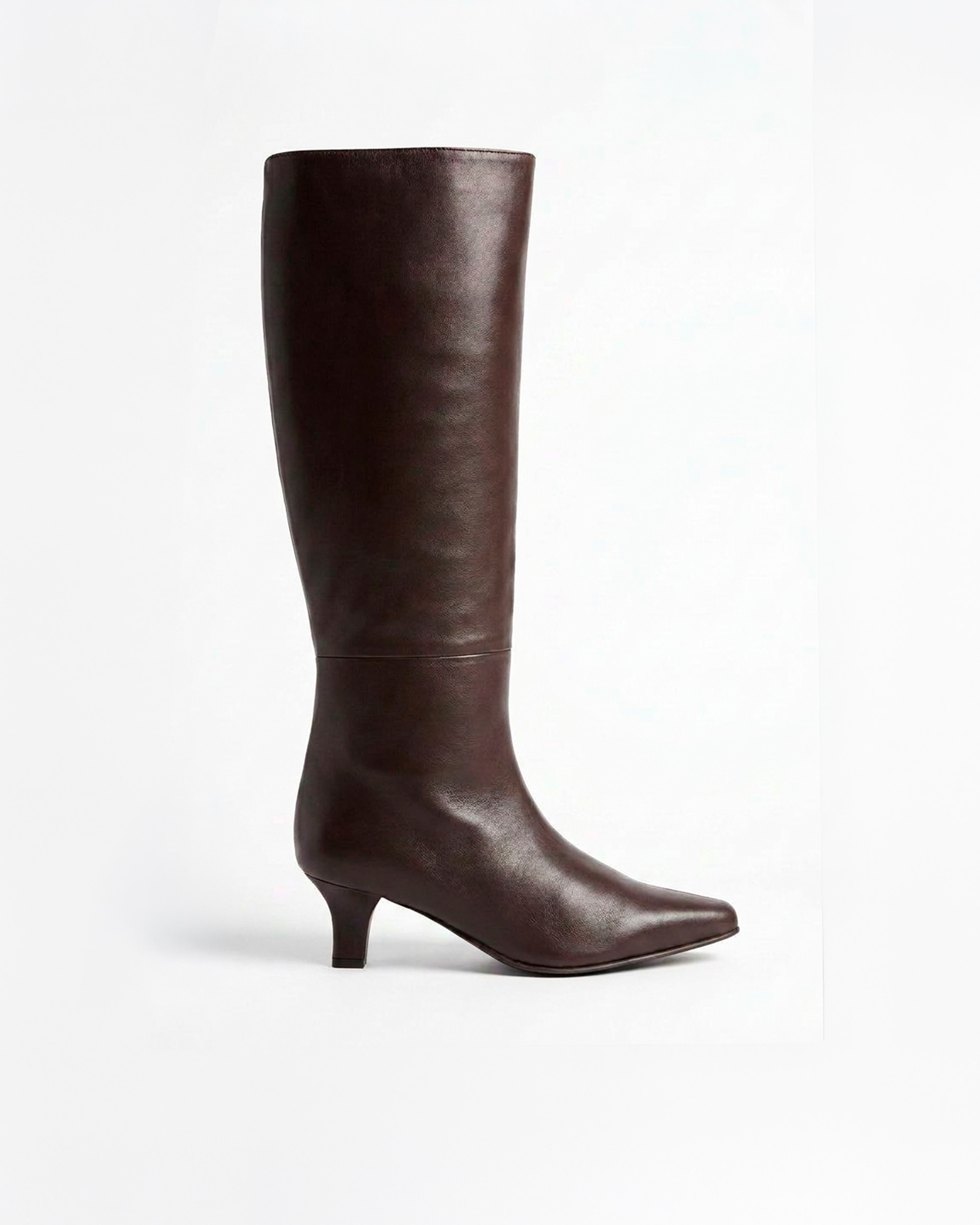 Botas básicas de mujer con pespunte y punta fina - Pedro Miralles - Marrón Marrón-1