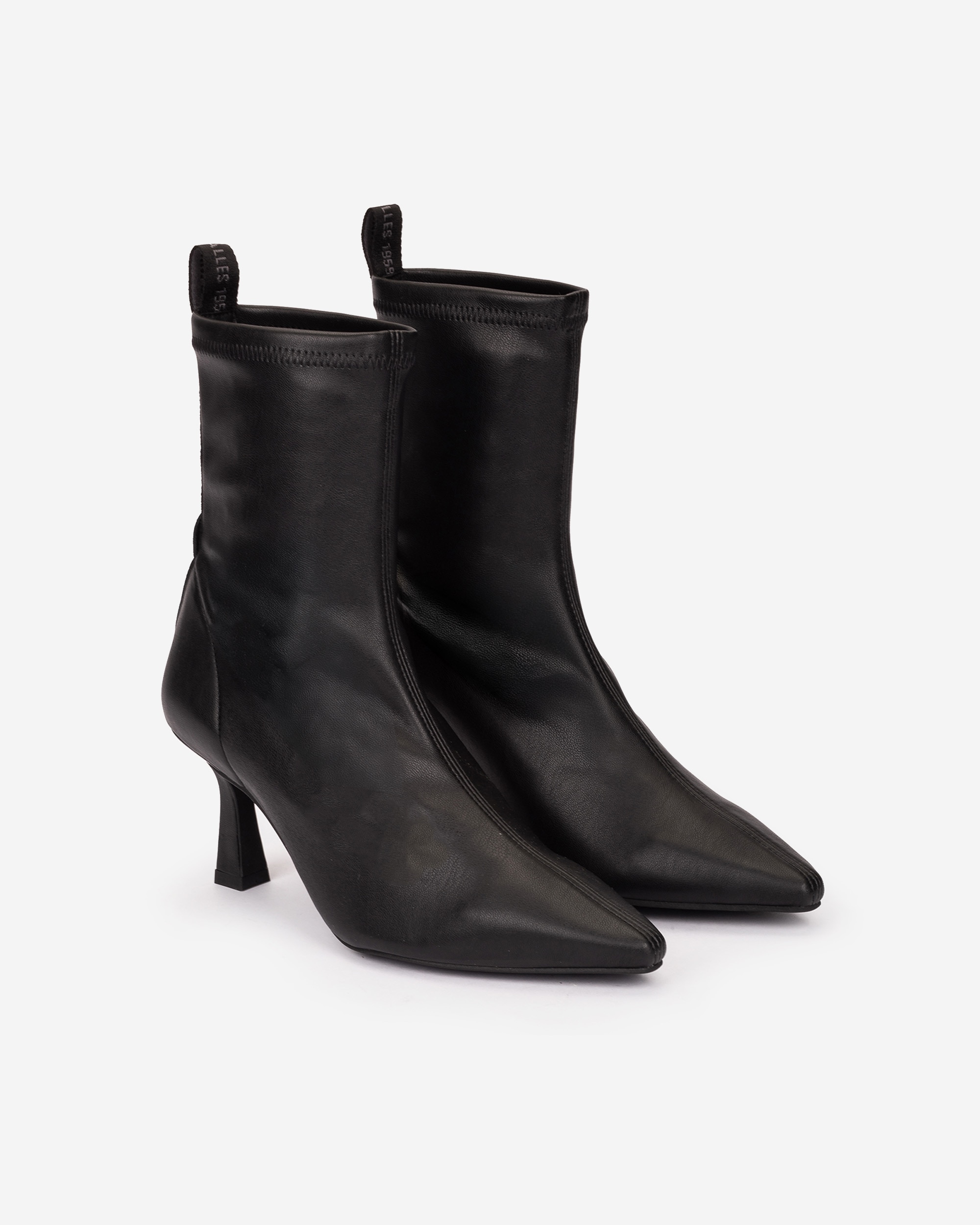 Botines elásticos de mujer con tacón y punta fina - Pedro Miralles - Negro Negro-2