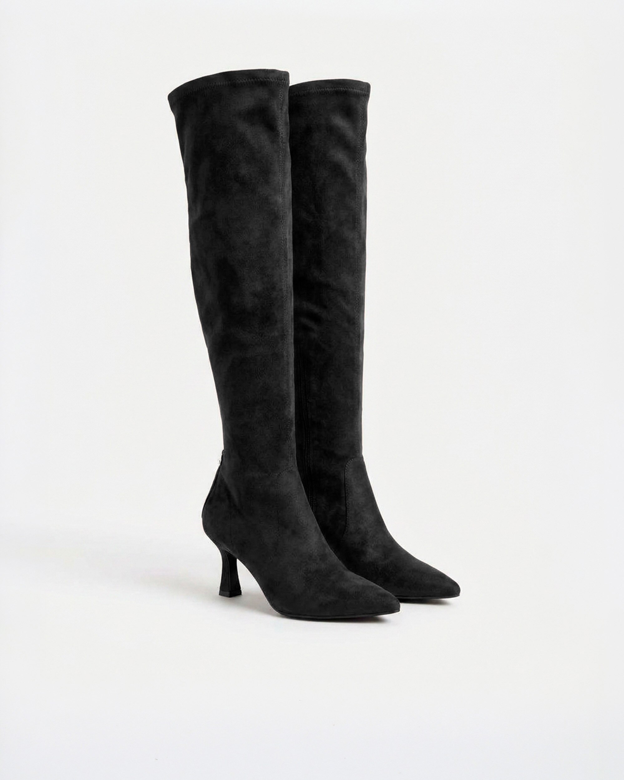 Botas elásticas de mujer con plataforma y caña alta - Pedro Miralles - Negro Negro-2