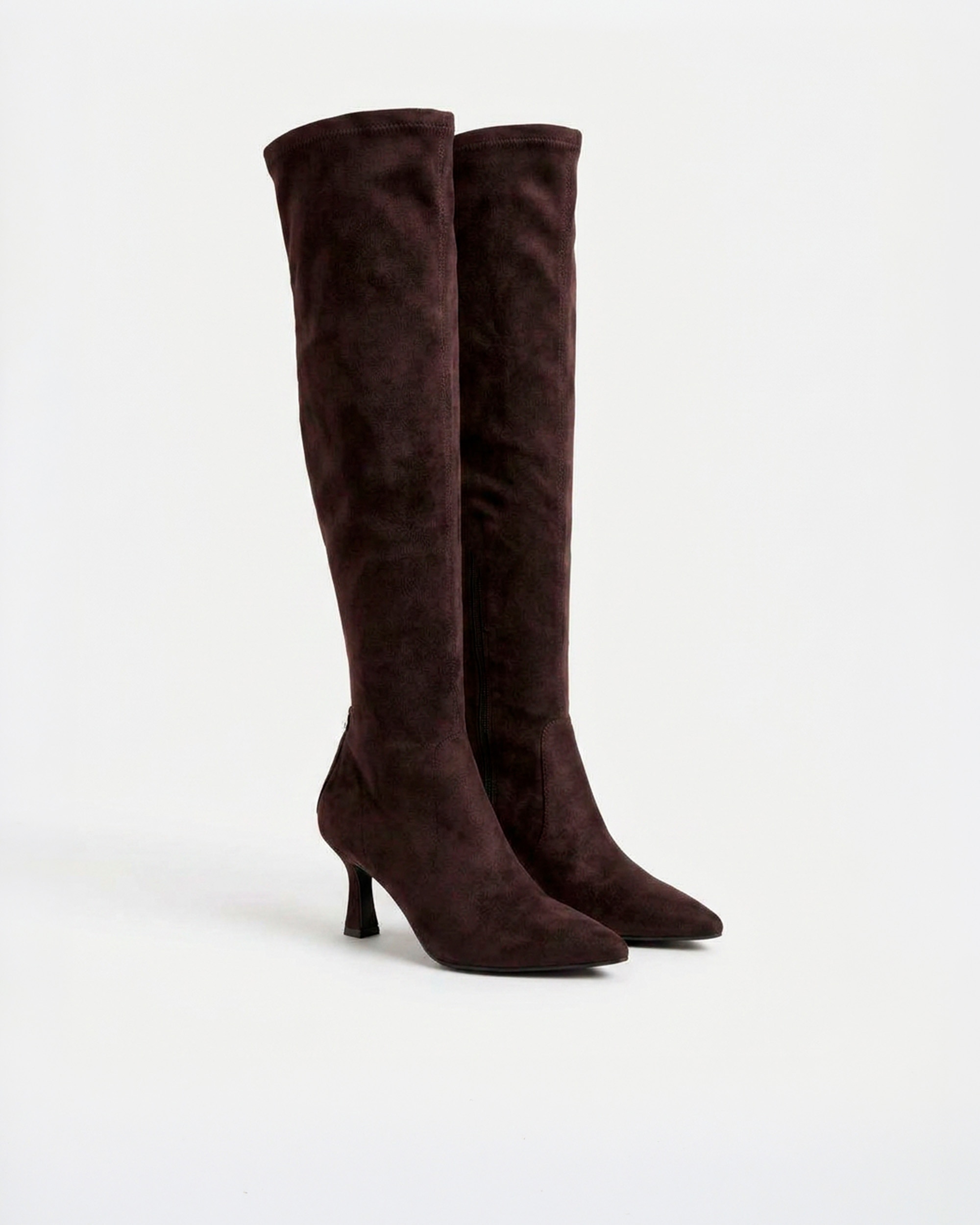 Botas elásticas de mujer con plataforma y caña alta - Pedro Miralles - Marrón Marrón-2
