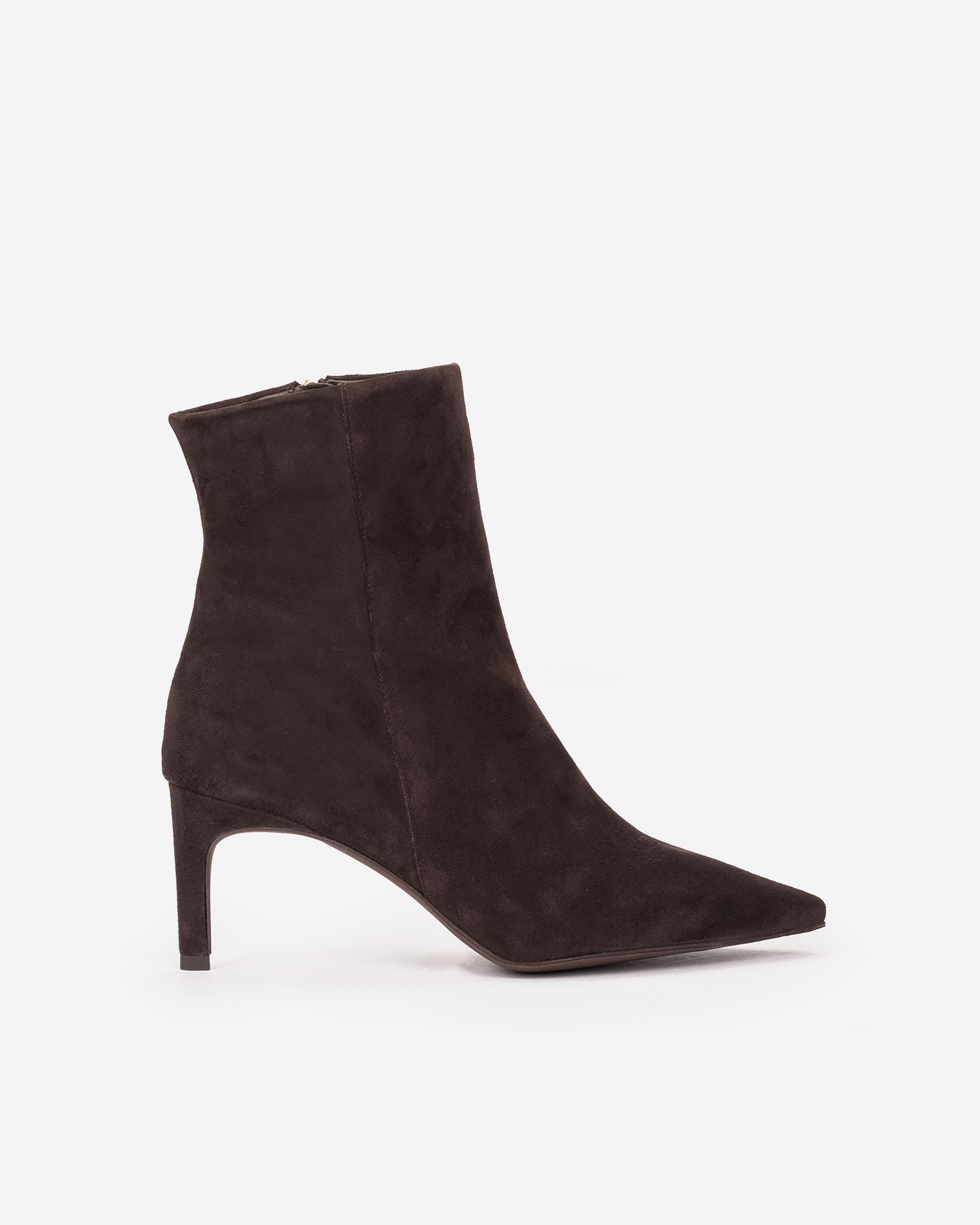 Botines básicos de mujer con cremallera y tacón fino - Pedro Miralles - Marrón chocolate Marrón chocolate-1