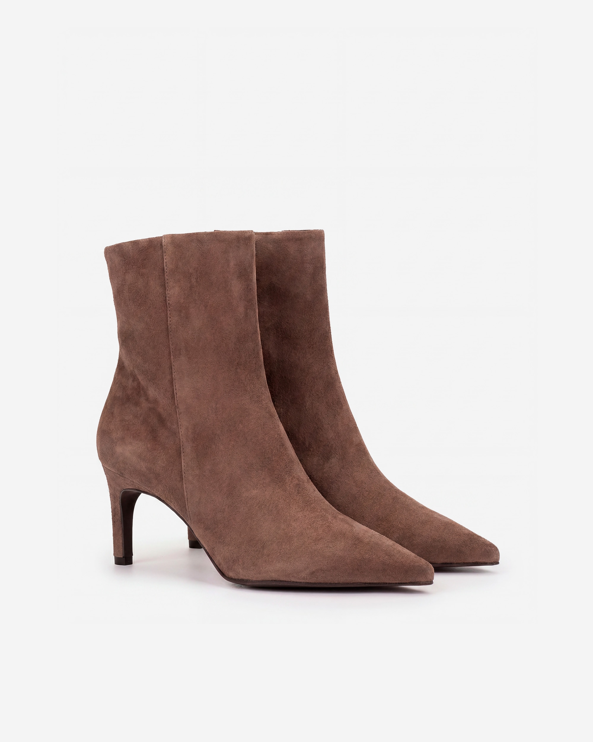 Botines básicos de mujer con cremallera y tacón fino - Pedro Miralles - Gris Gris-2