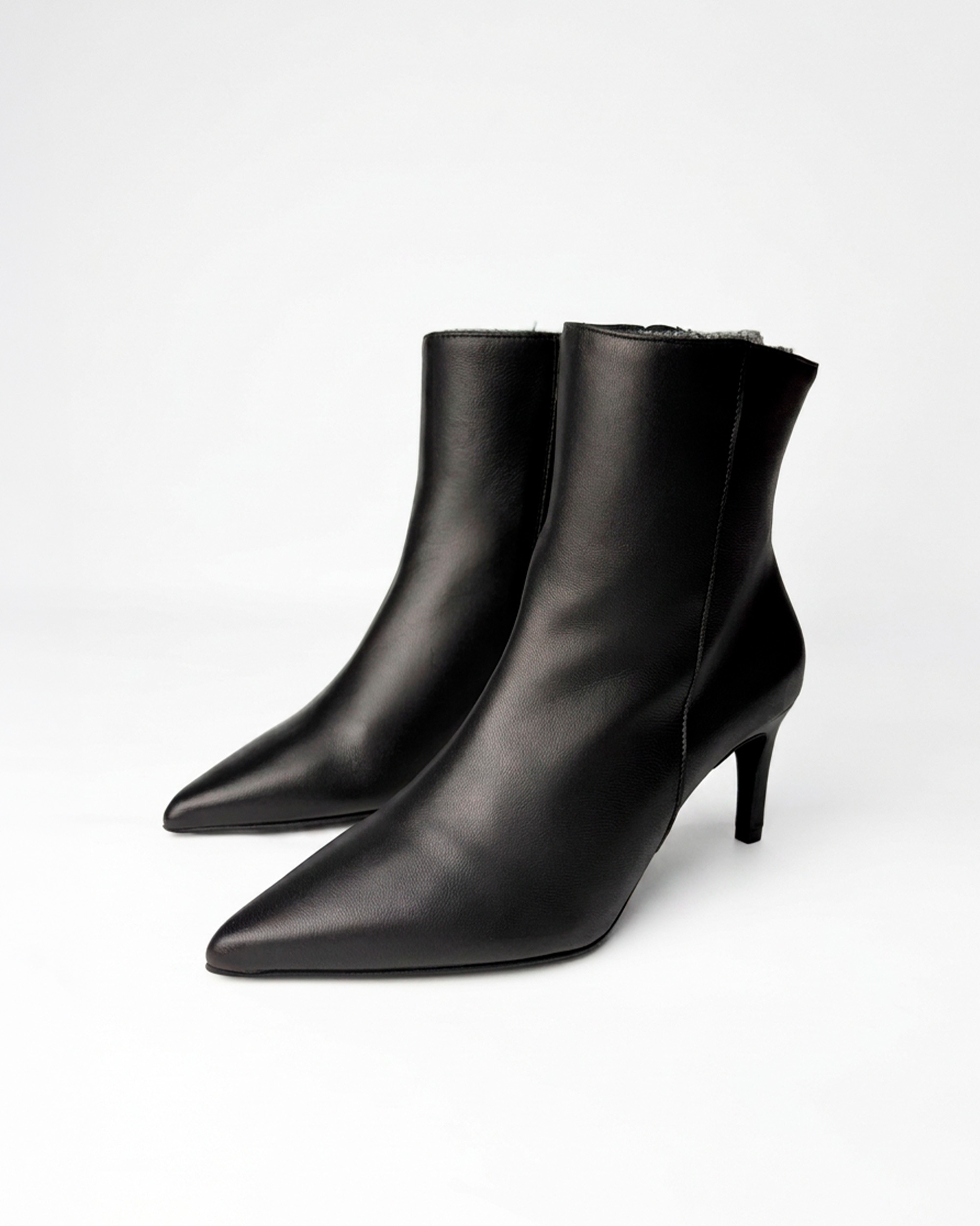 Botines básicos de mujer con cremallera y tacón fino - Pedro Miralles - Negro Negro-2