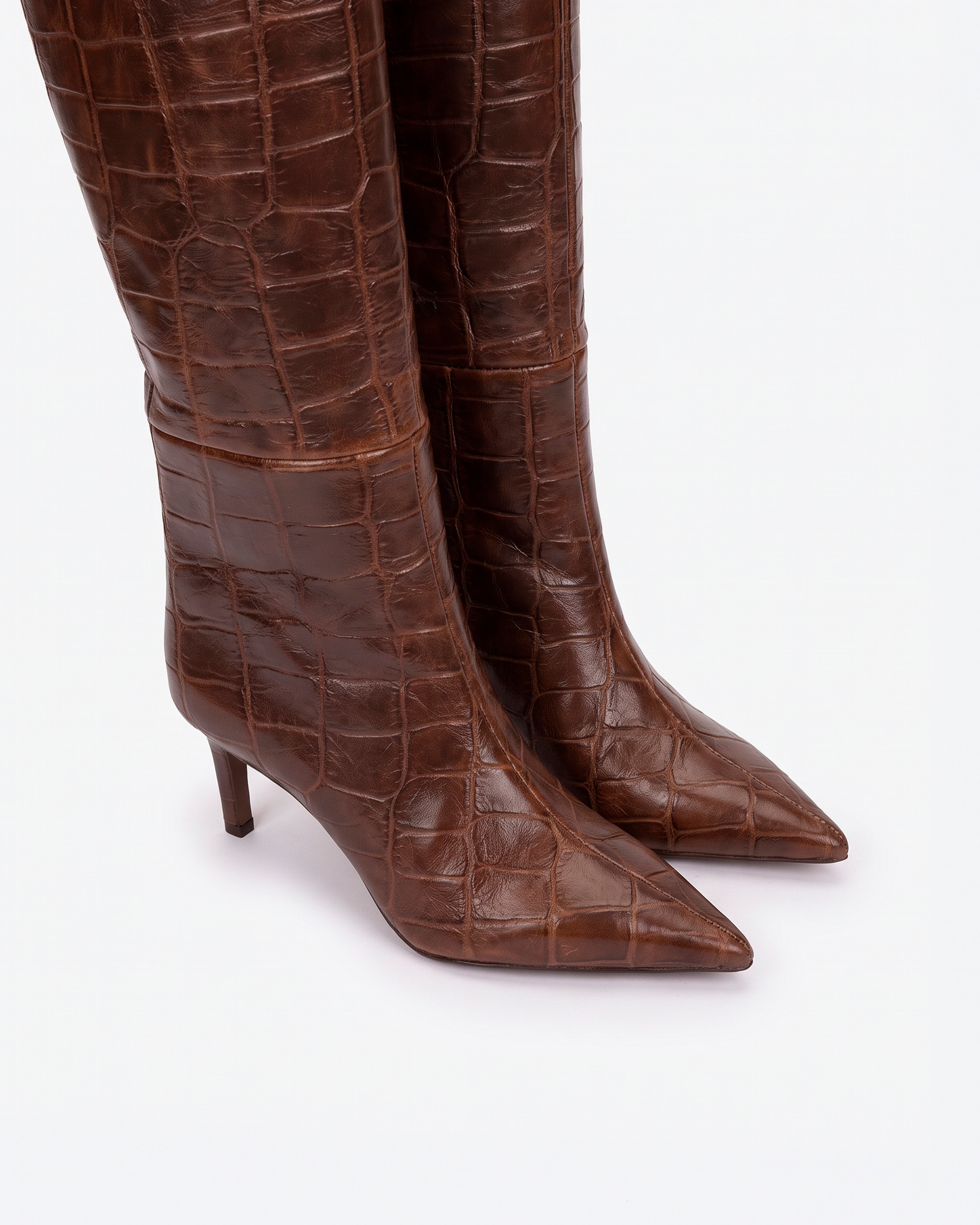 Botas básicas de mujer con tacón y punta fina - Pedro Miralles - Marrón Marrón-2