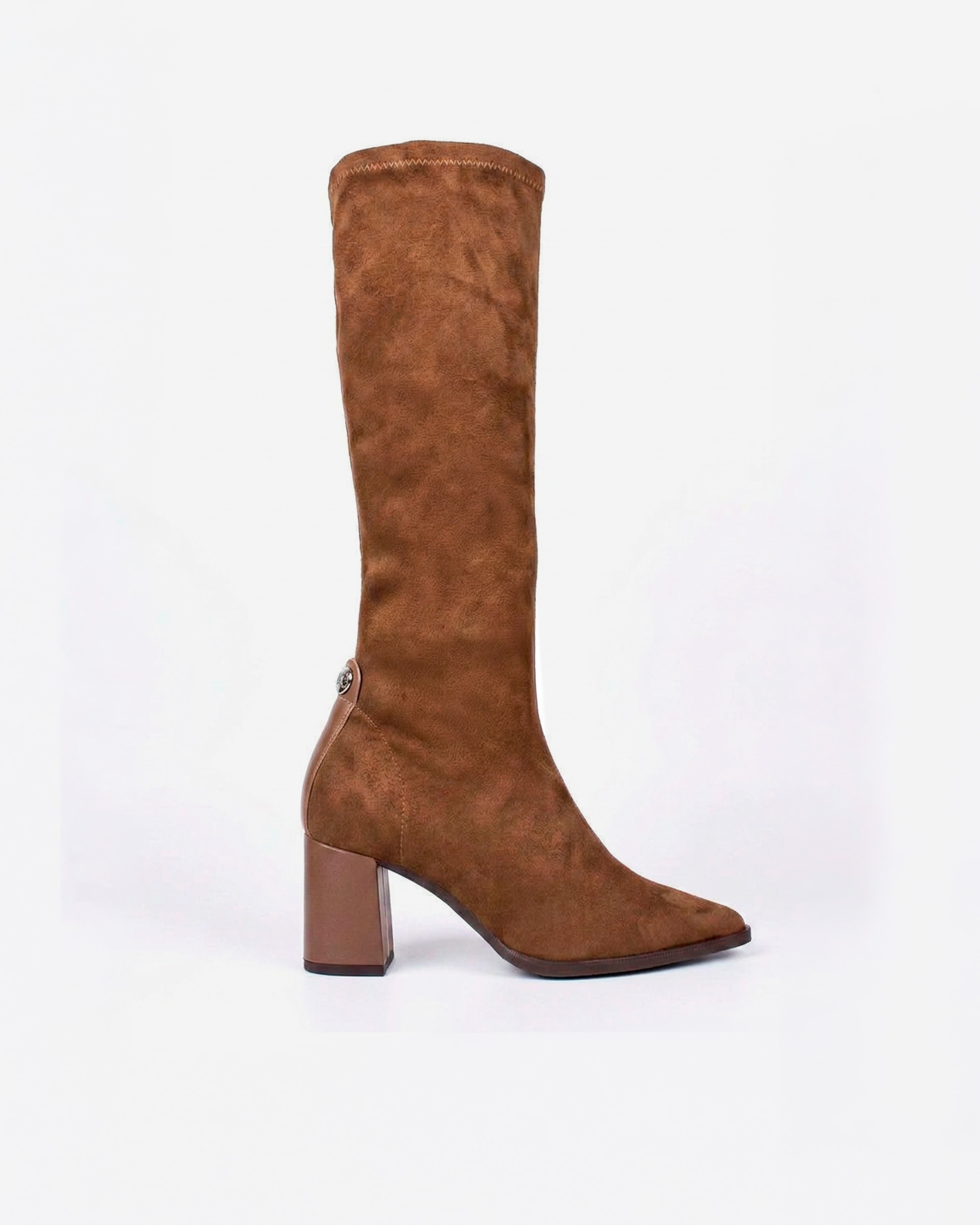 Botas elásticas de mujer con tacón forrado - Pedro Miralles - Marrón Marrón-1