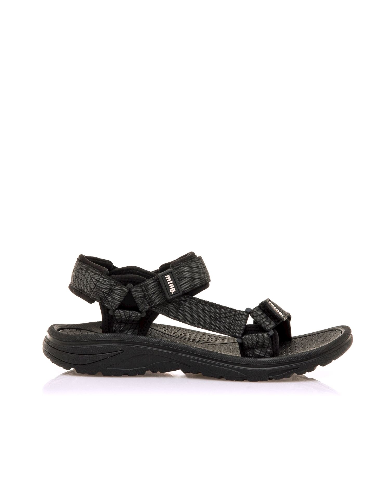 Sandalias para hombre de la marca Mtng, modelo Solana - Mustang - Negro mate Negro mate-1