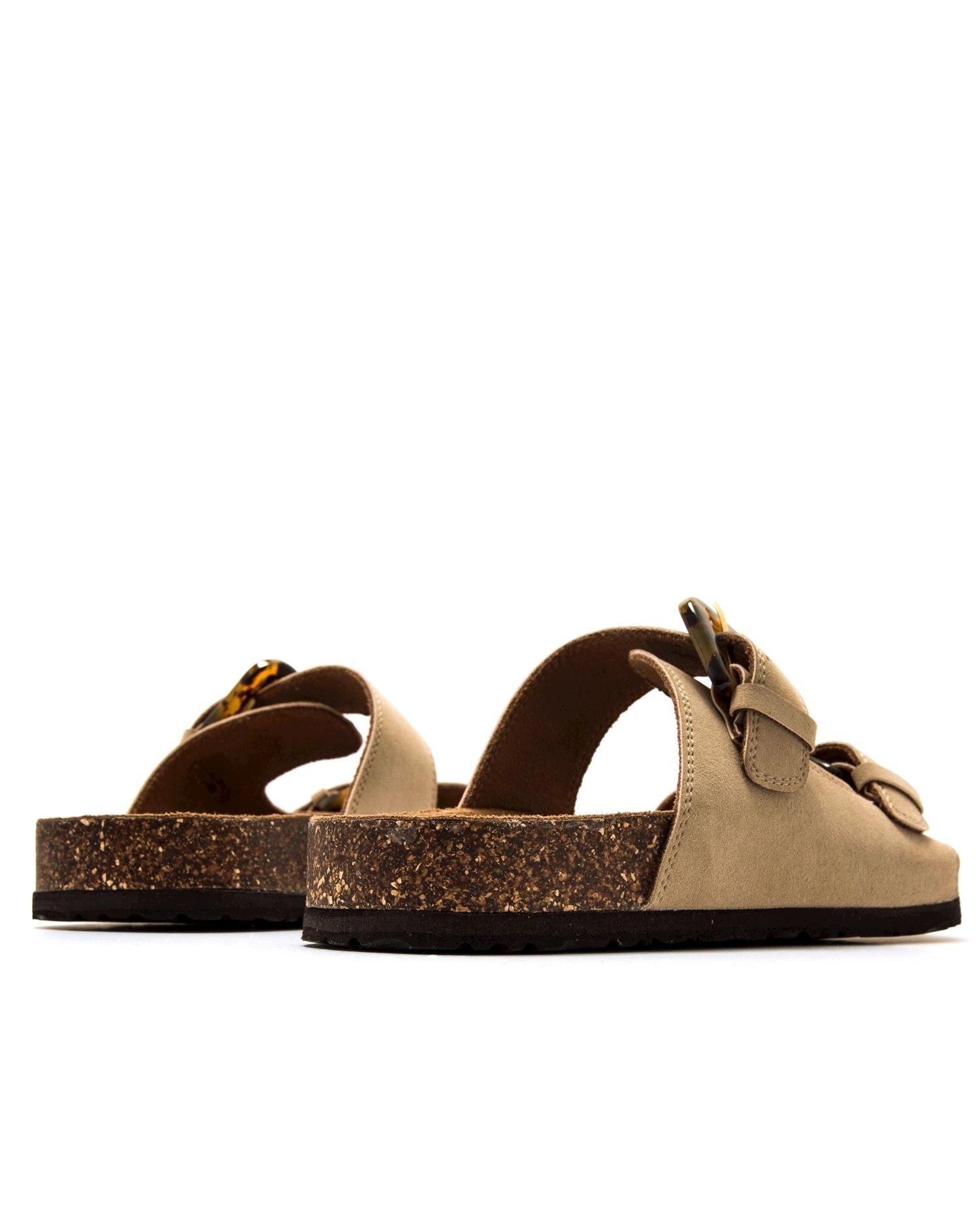 Sandalias con tiras de mujer con piso bio - Mustang - Natural Natural-2