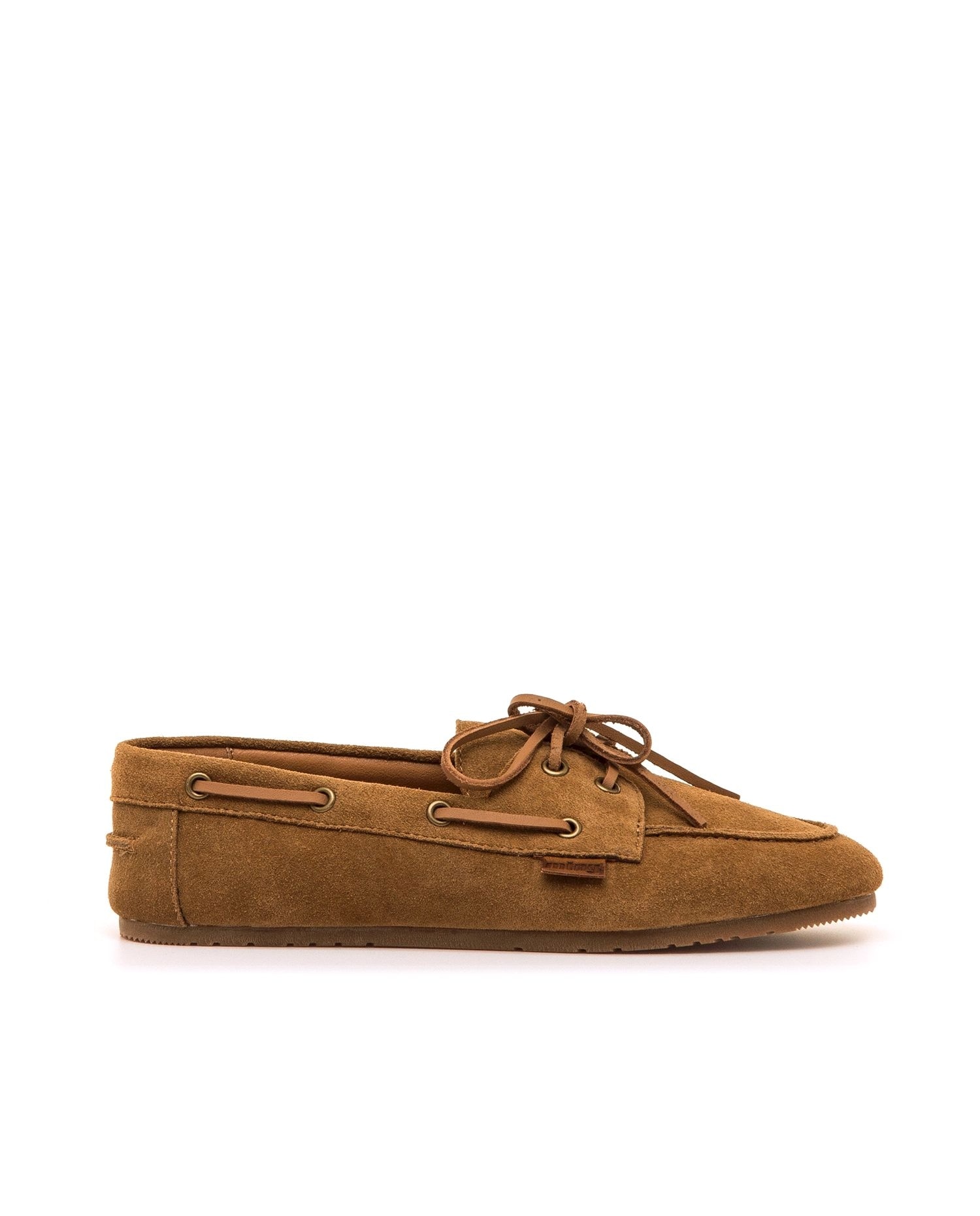 Zapatos de cordones de mujer en piel estilo náutico - Mustang - Avellana Avellana-1