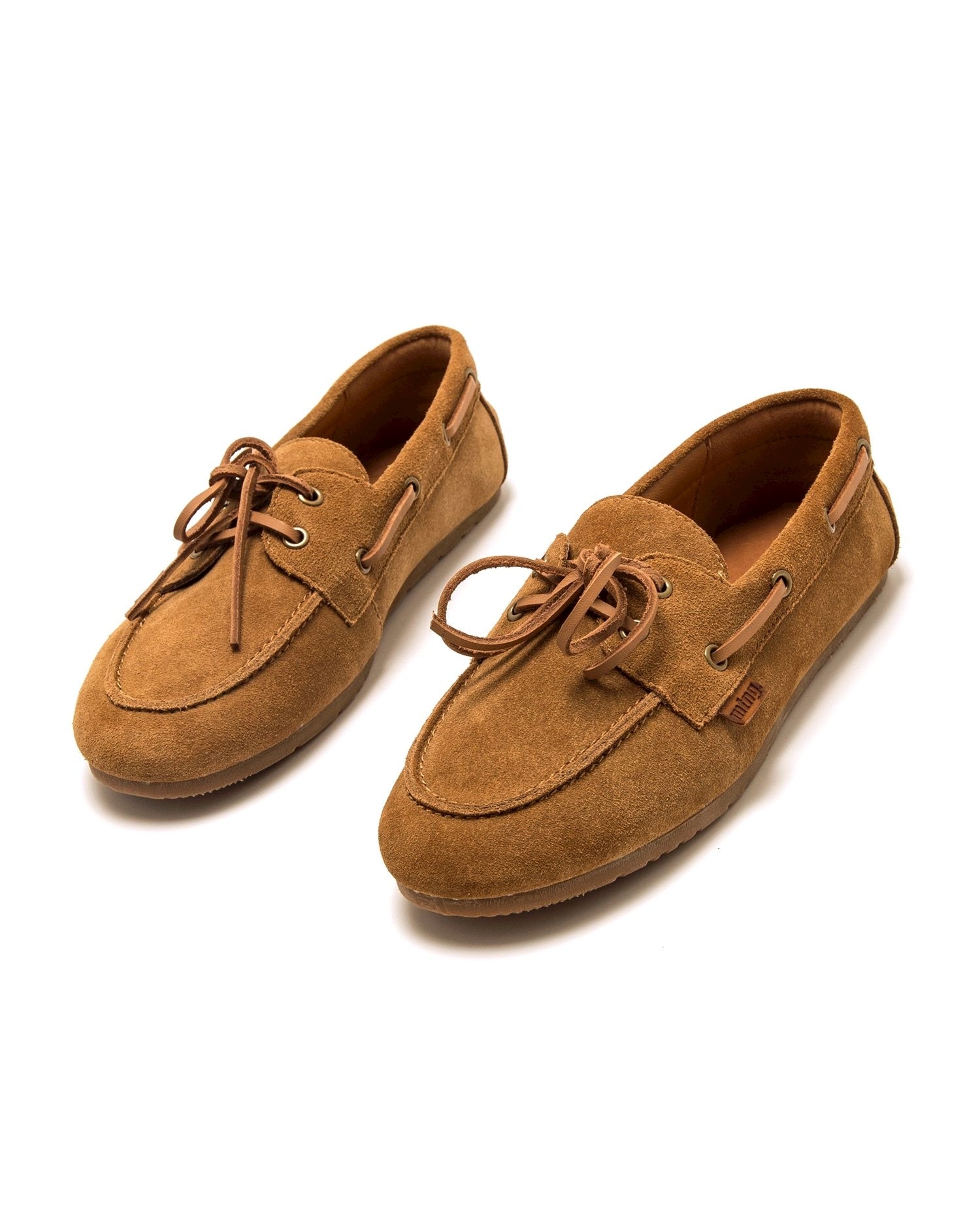 Zapatos de cordones de mujer en piel estilo náutico - Mustang - Avellana Avellana-3