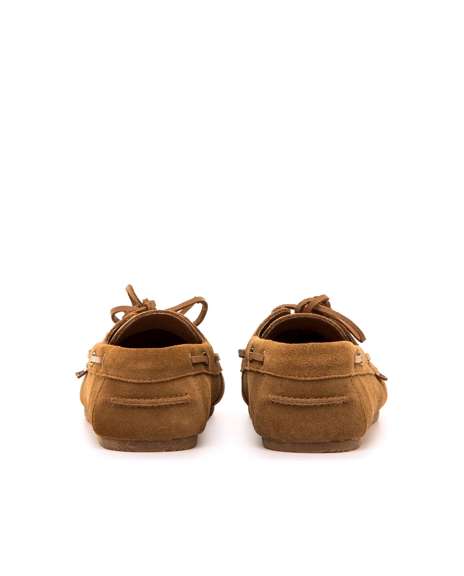 Zapatos de cordones de mujer en piel estilo náutico - Mustang - Avellana Avellana-2