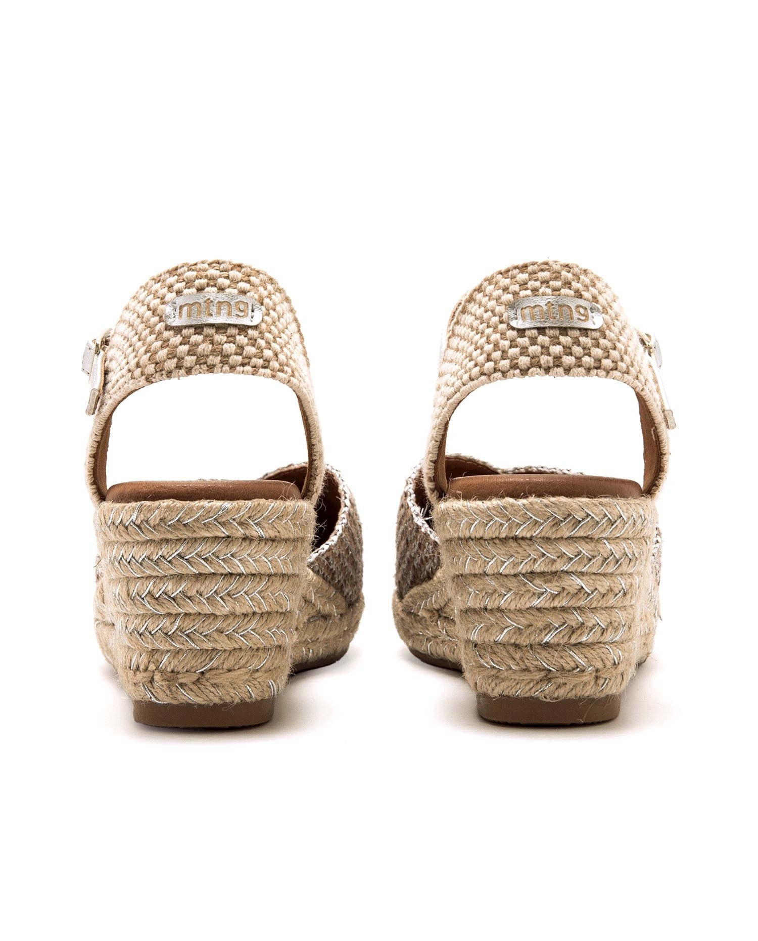 Mustang - Sandalias de cuña de mujer con puntera cerrada.