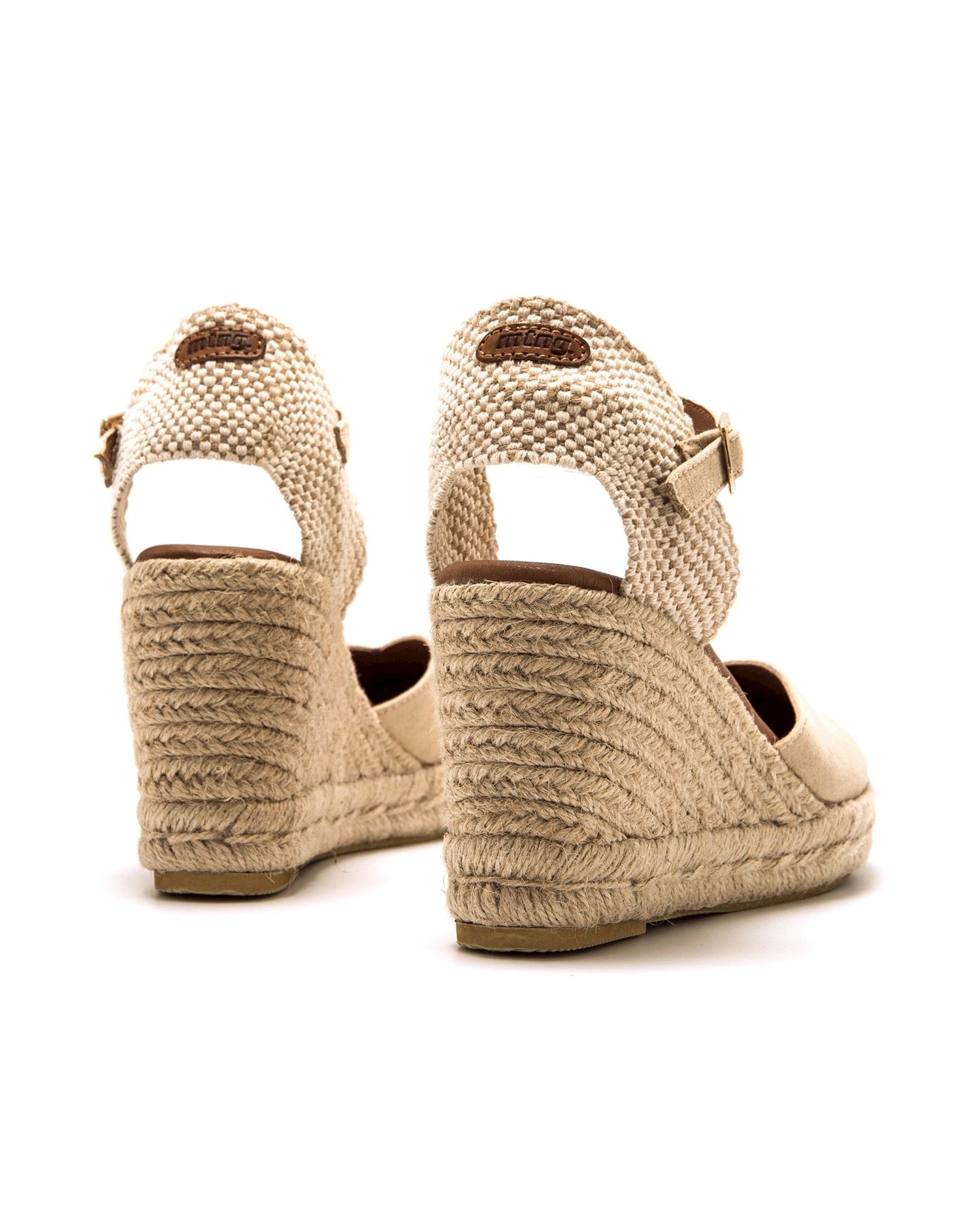 Mustang - Sandalias de cuña de mujer con puntera cerrada.