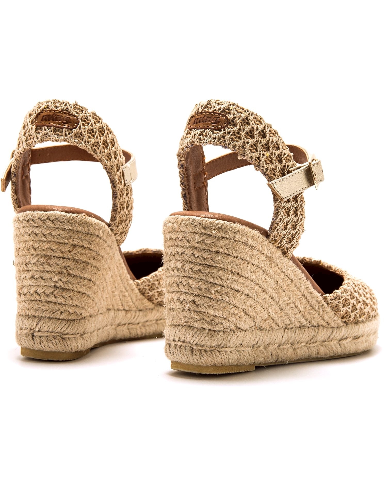Mustang - Sandalias de cuña de mujer con puntera cerrada.