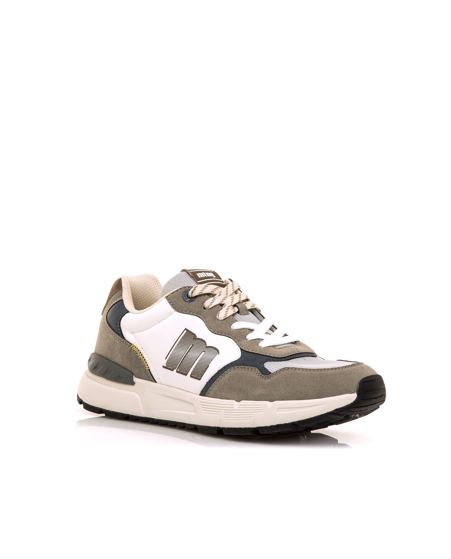 Zapatillas deportivas de hombre con piso grueso - Mustang - Blanco Blanco-2