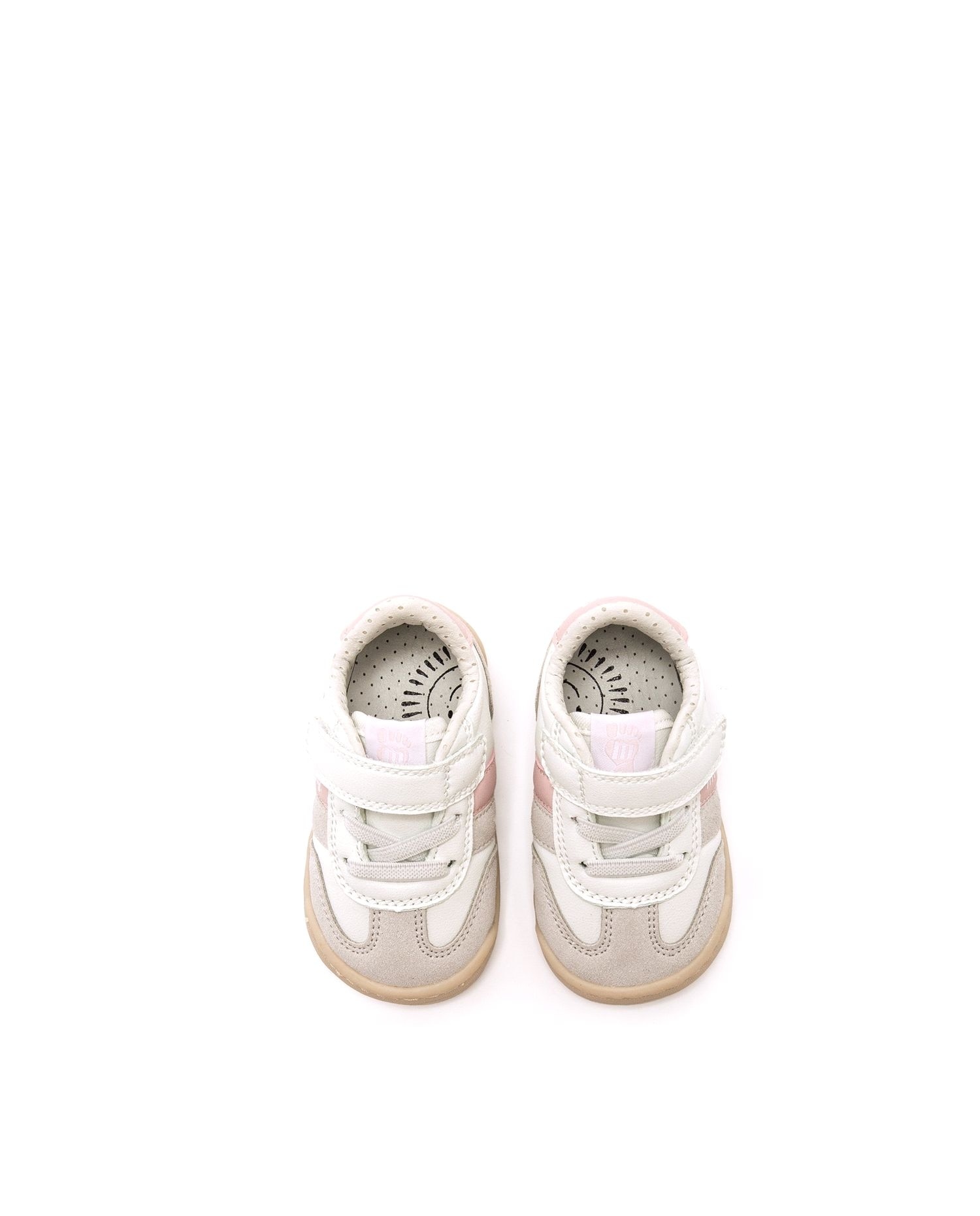 Zapatillas deportivas de bebé con cierre adherente - Mustang - Blanco / Rosa Blanco / Rosa-2