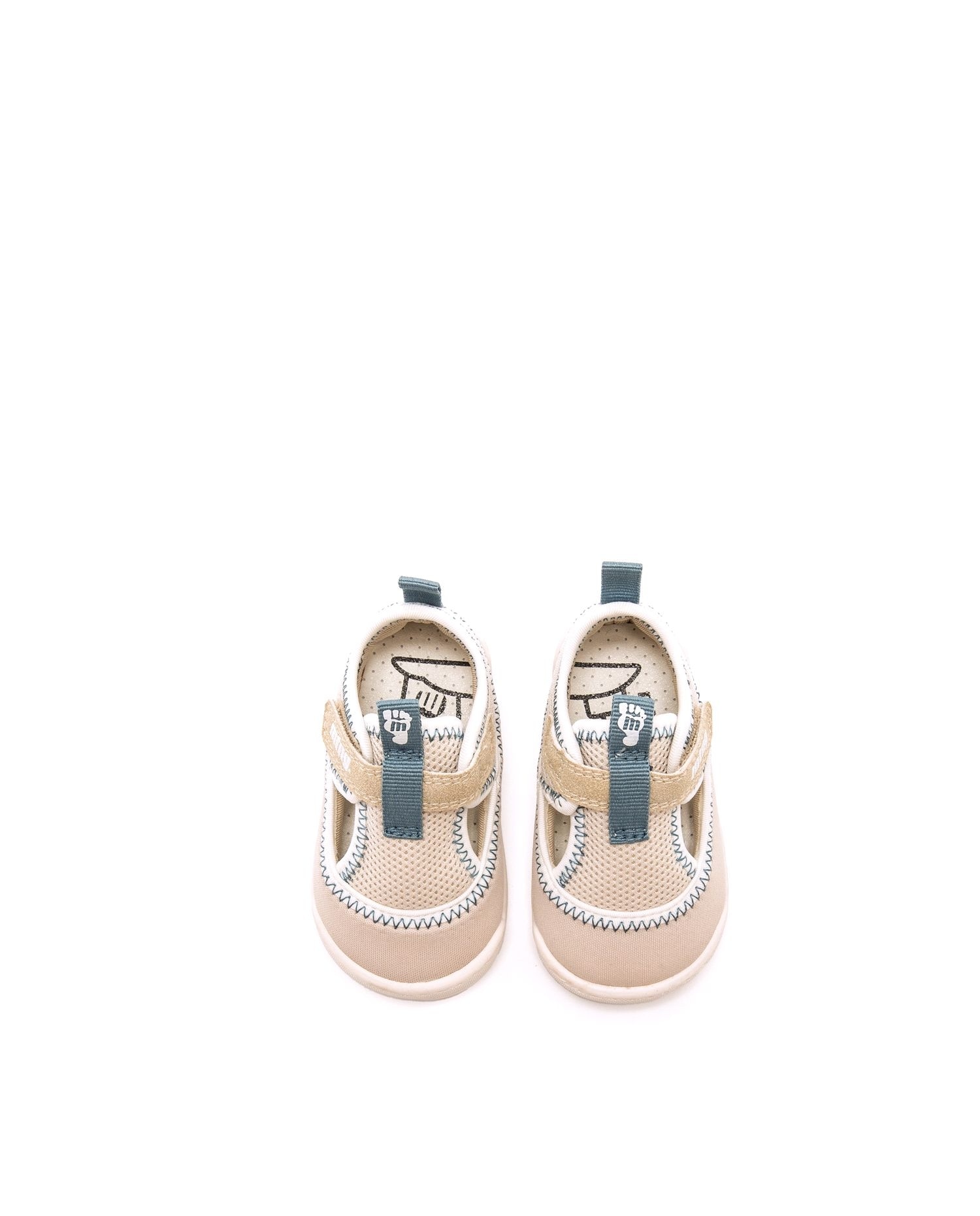 Sandalias de bebés en tejido ajustable - Mustang - Natural Natural-2