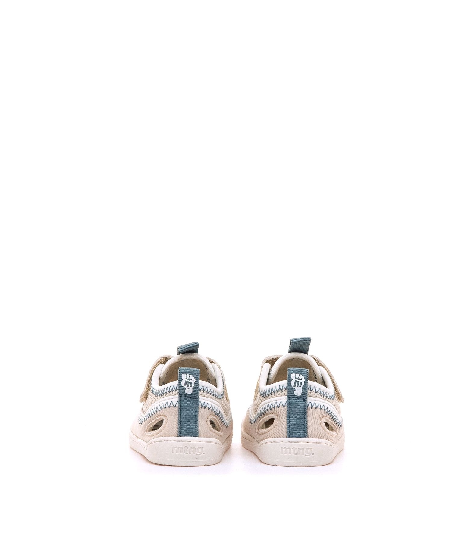 Sandalias de bebés en tejido ajustable - Mustang - Natural Natural-5