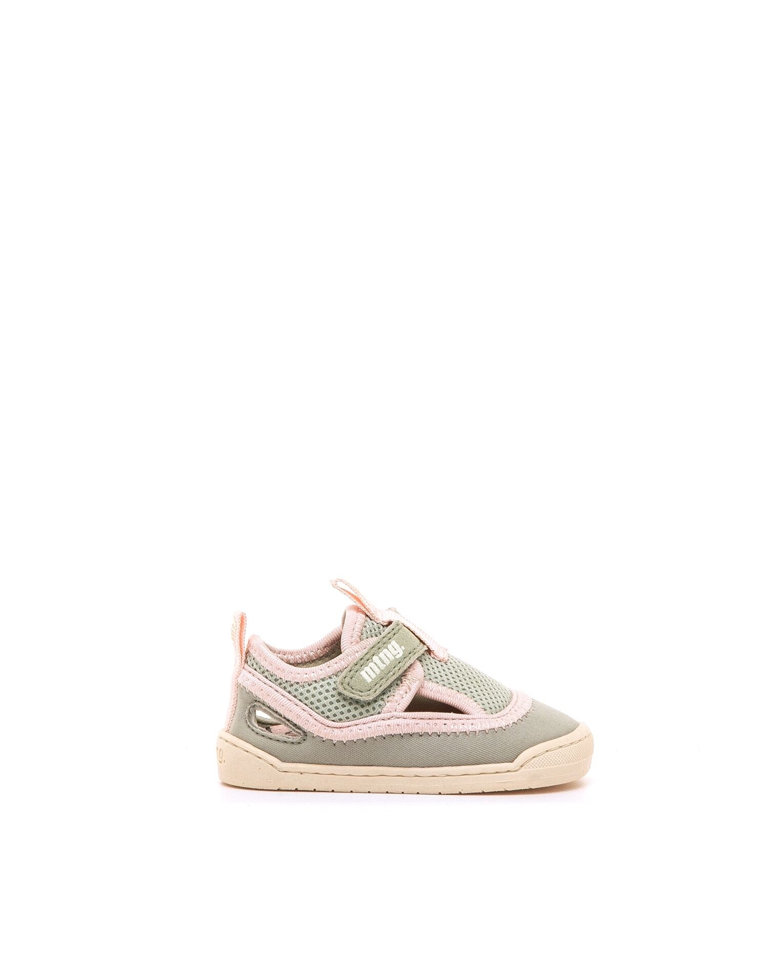 Imagen 0 de Sandalias de bebés en tejido ajustable Verde