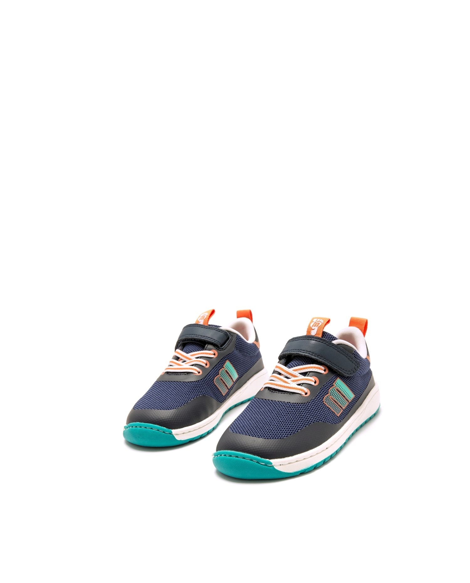 Zapatillas deportivas para niños con piso respetuoso - Azul marino / Naranja Azul marino / Naranja-2