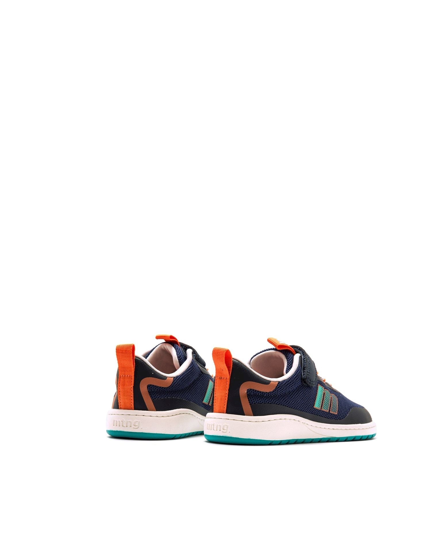 Zapatillas deportivas para niños con piso respetuoso - Azul marino / Naranja Azul marino / Naranja-3