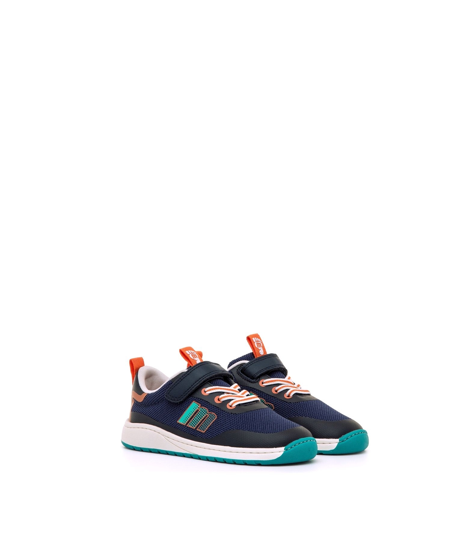Zapatillas deportivas para niños con piso respetuoso - Azul marino / Naranja Azul marino / Naranja-5