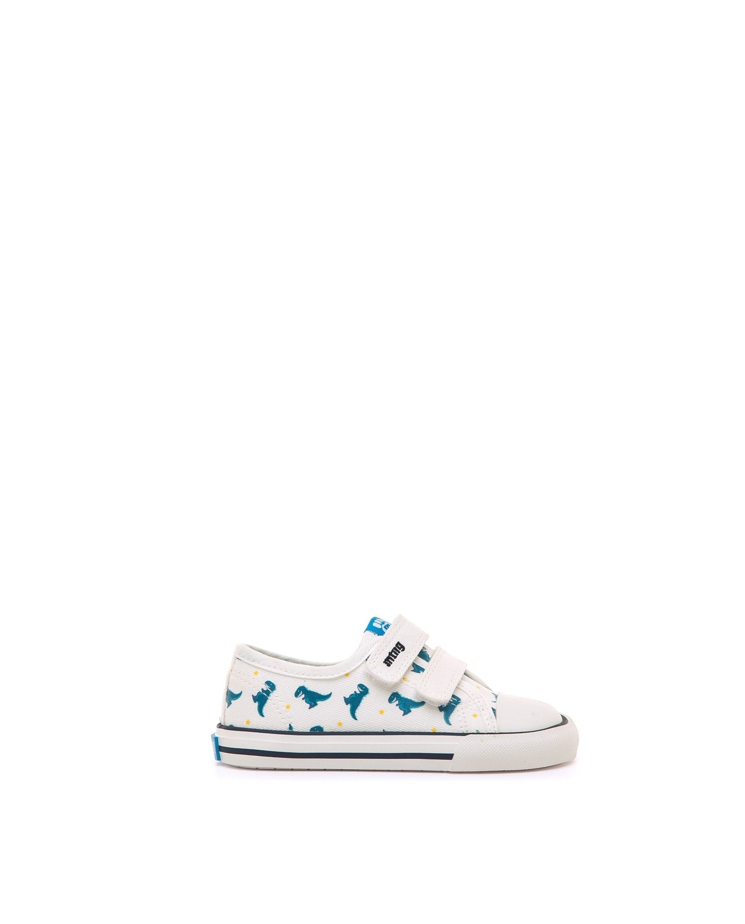 Zapatillas de lona para niños con piso barefoot Blanco-1