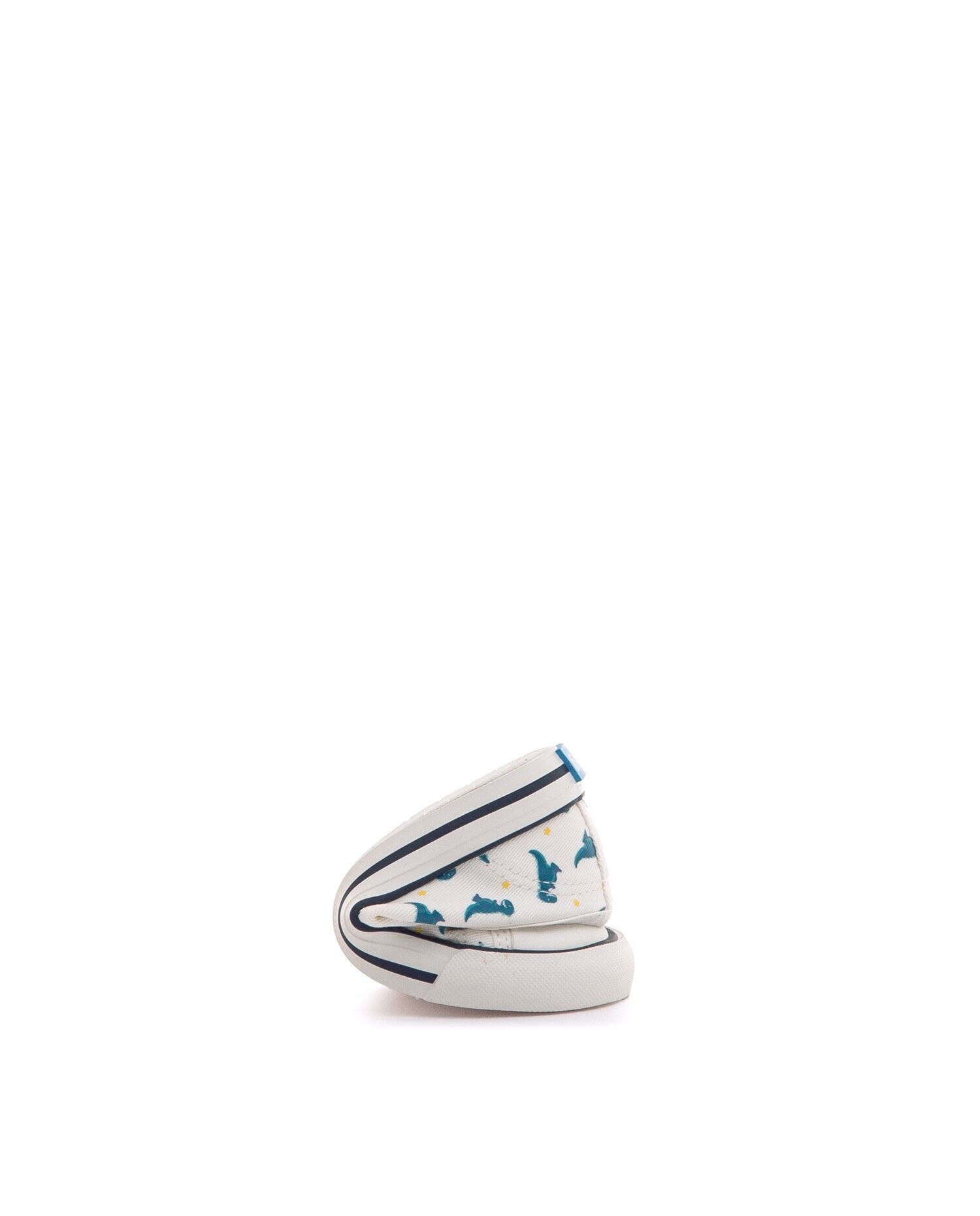 Zapatillas de lona para niños con piso barefoot Blanco-3