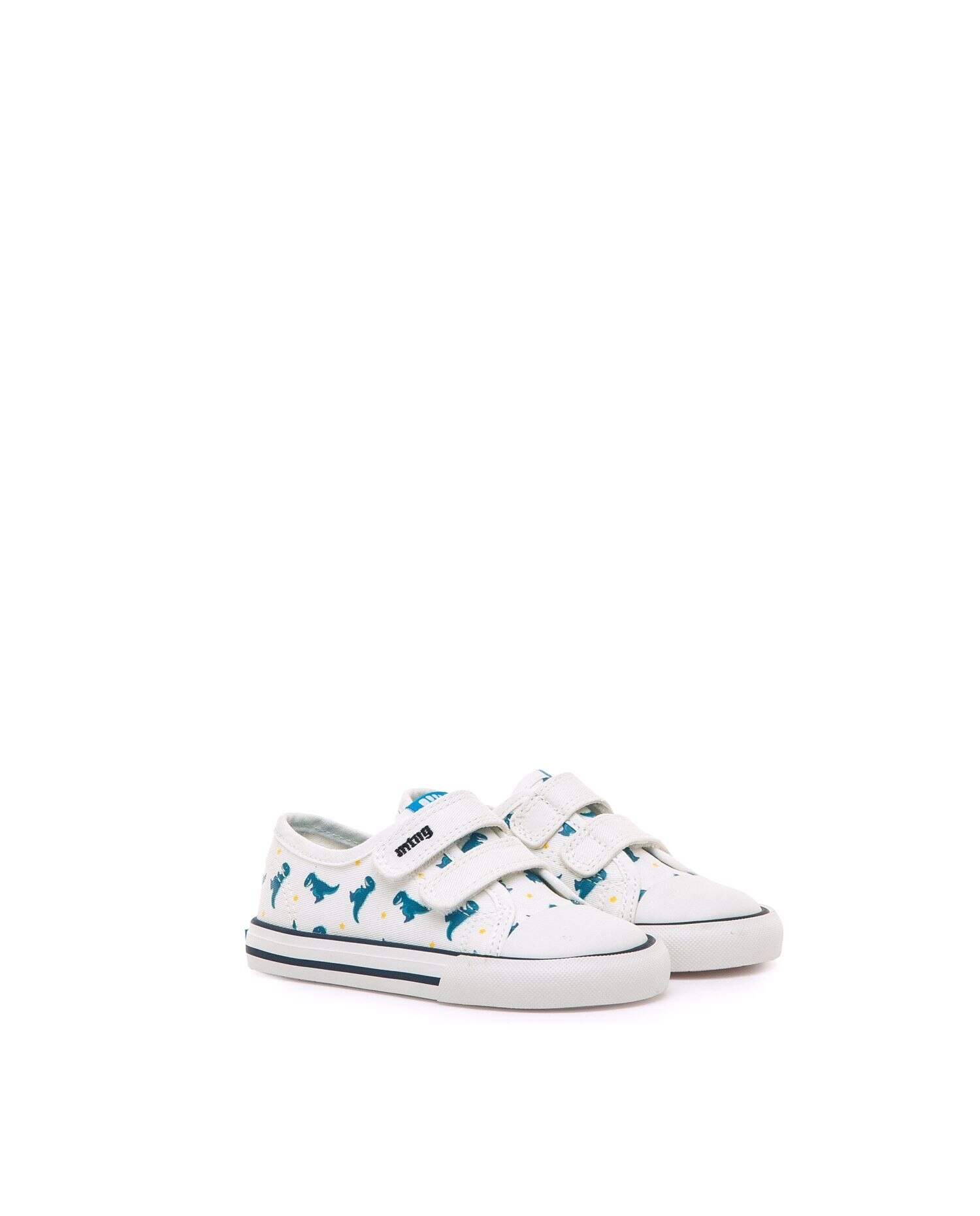 Zapatillas de lona para niños con piso barefoot Blanco-4