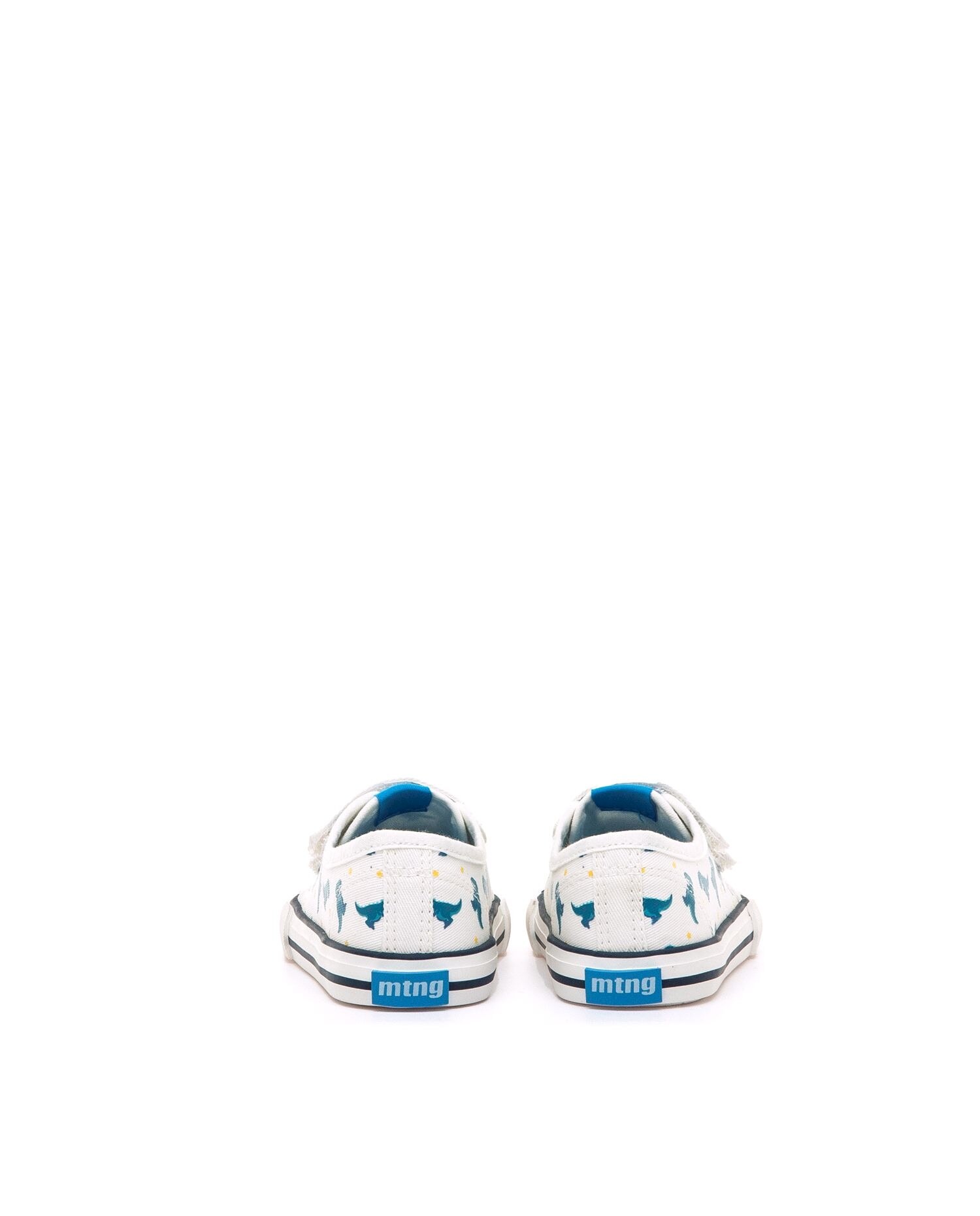 Zapatillas de lona para niños con piso barefoot Blanco-5