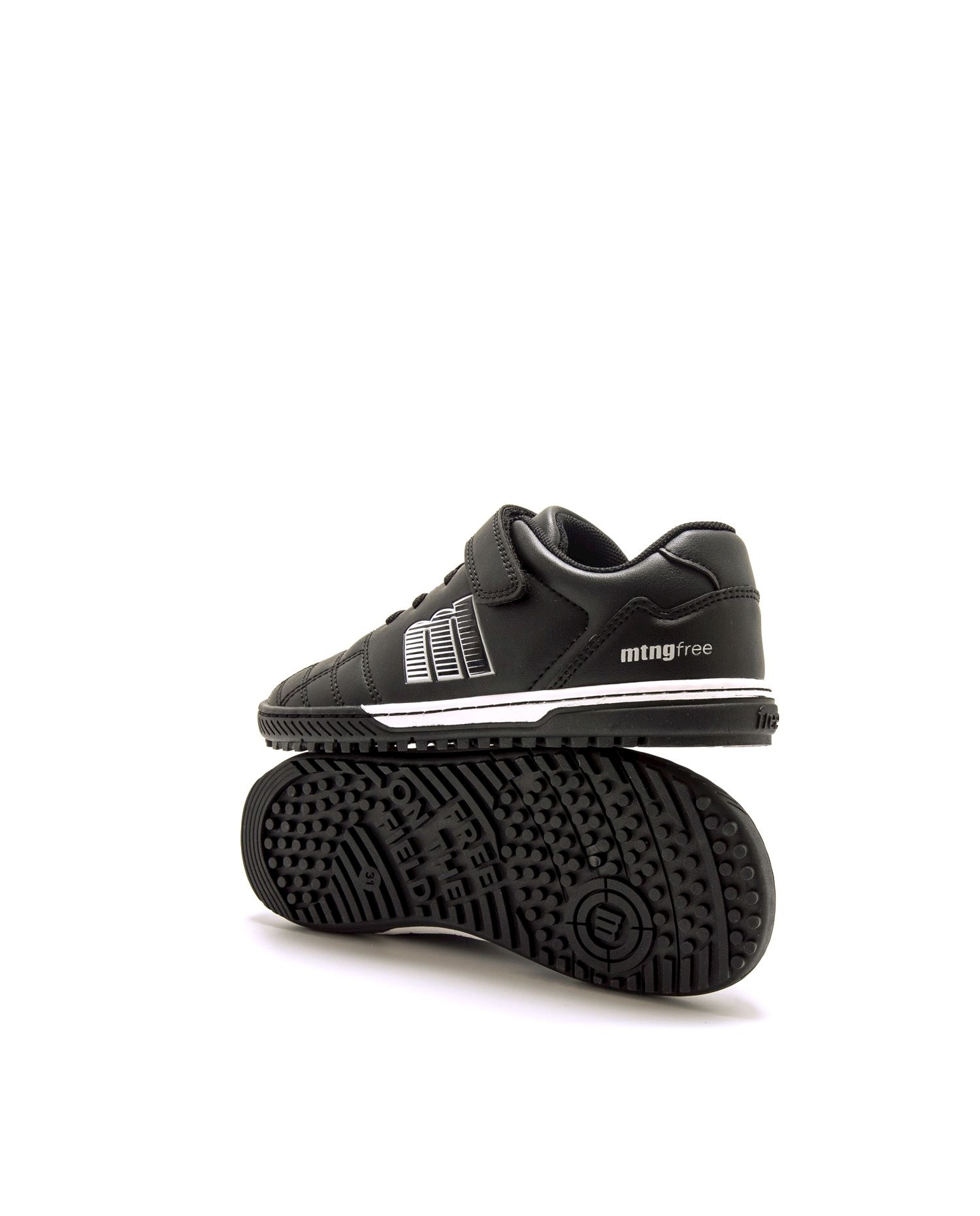 Imagen 4 de Zapatillas deportivas de niño estilo futbol con piso respetuoso - Mustang - Negro Negro