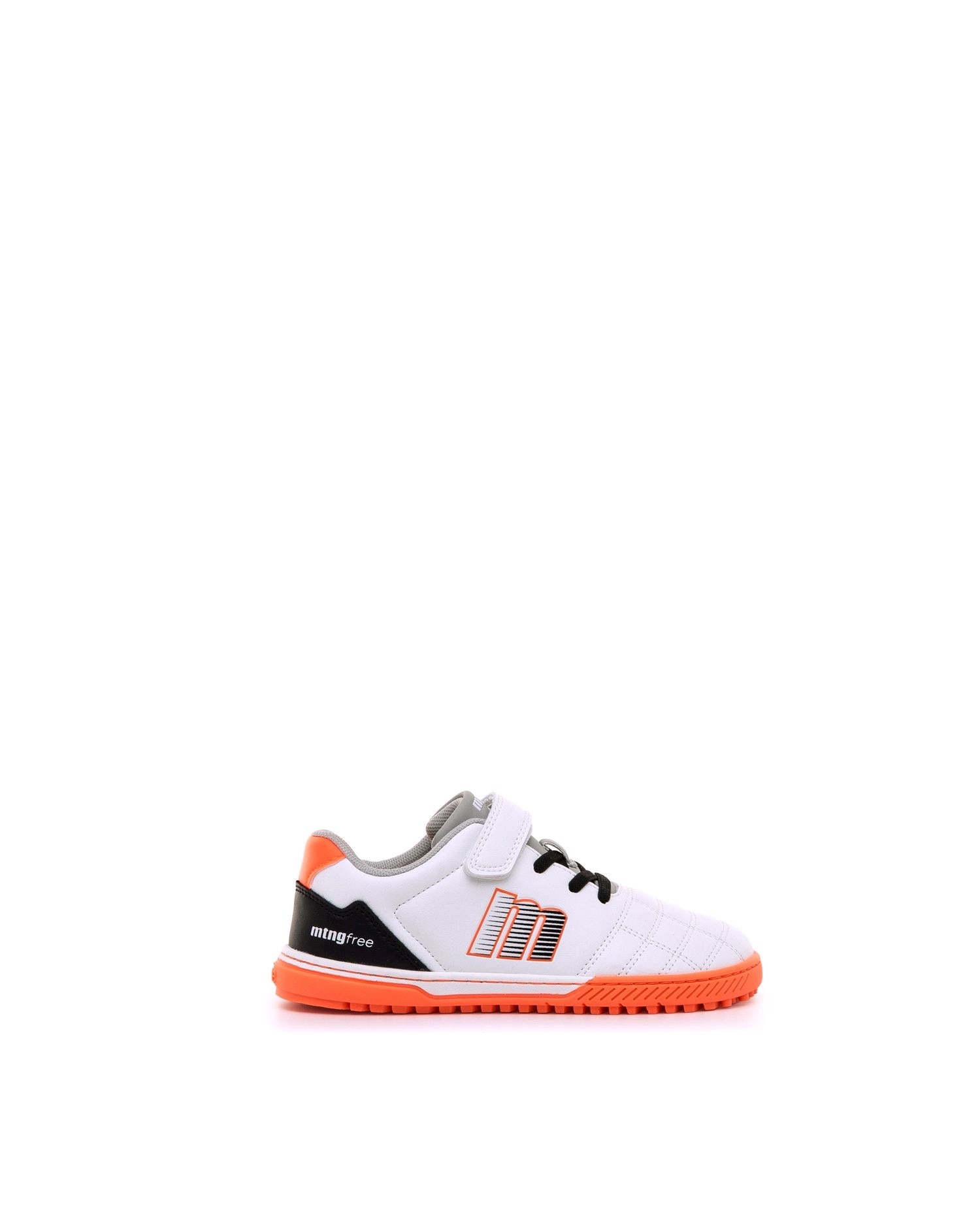 Zapatillas deportivas de niño estilo futbol con piso respetuoso - Mustang - Blanco / Naranja Blanco / Naranja-1
