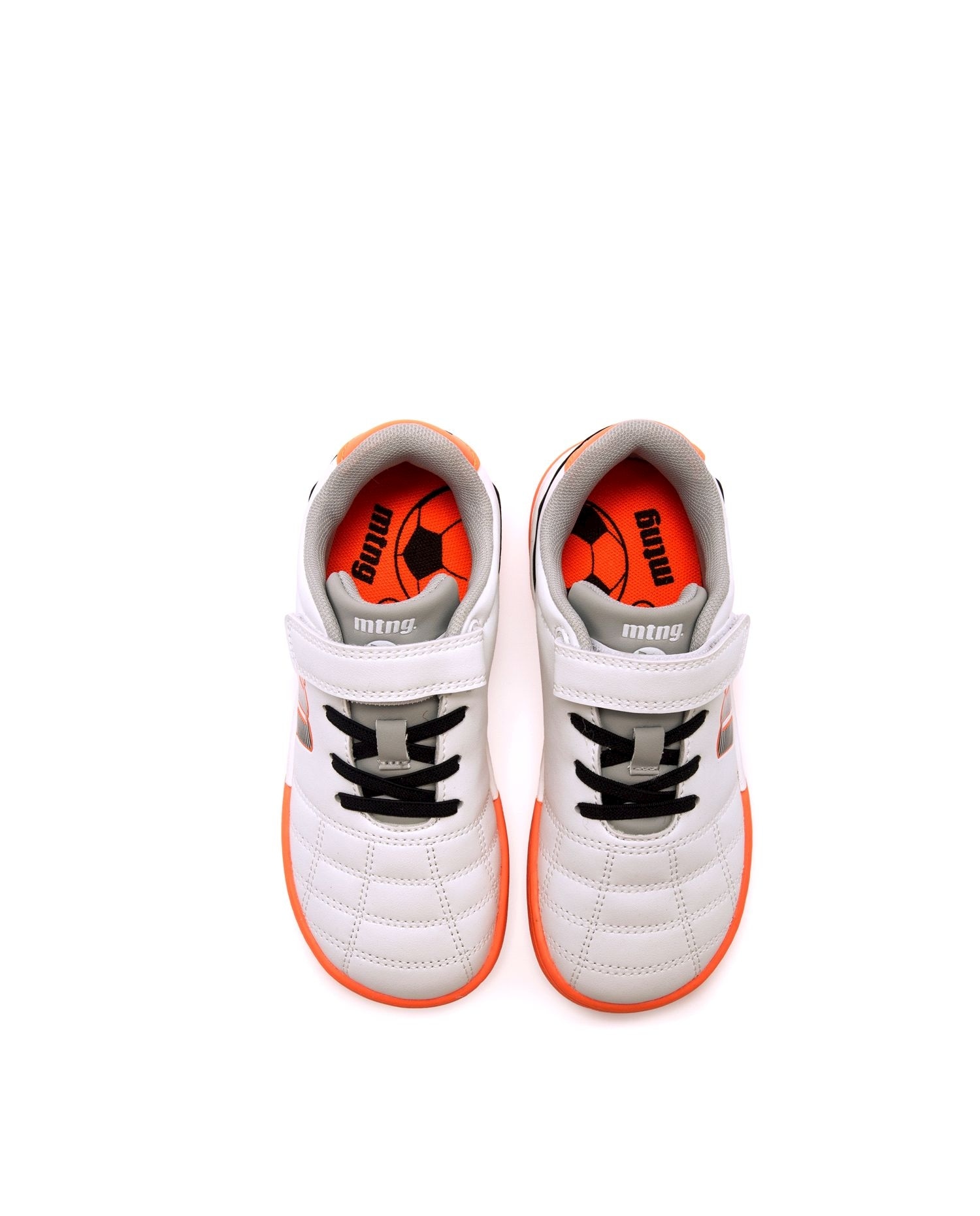 Zapatillas deportivas de niño estilo futbol con piso respetuoso - Mustang - Blanco / Naranja Blanco / Naranja-6
