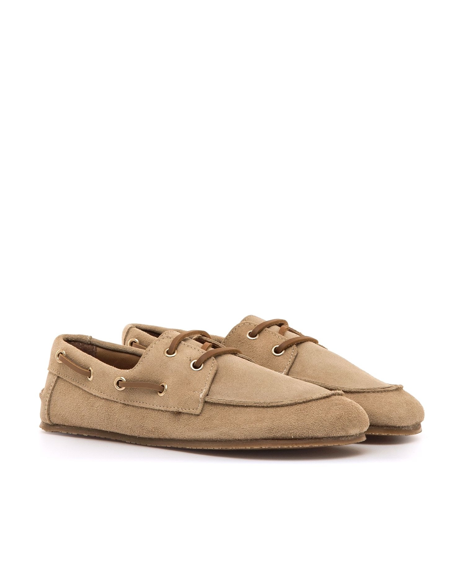 Zapatos planos barefoot en piel de serraje - Mustang - Natural Natural-4