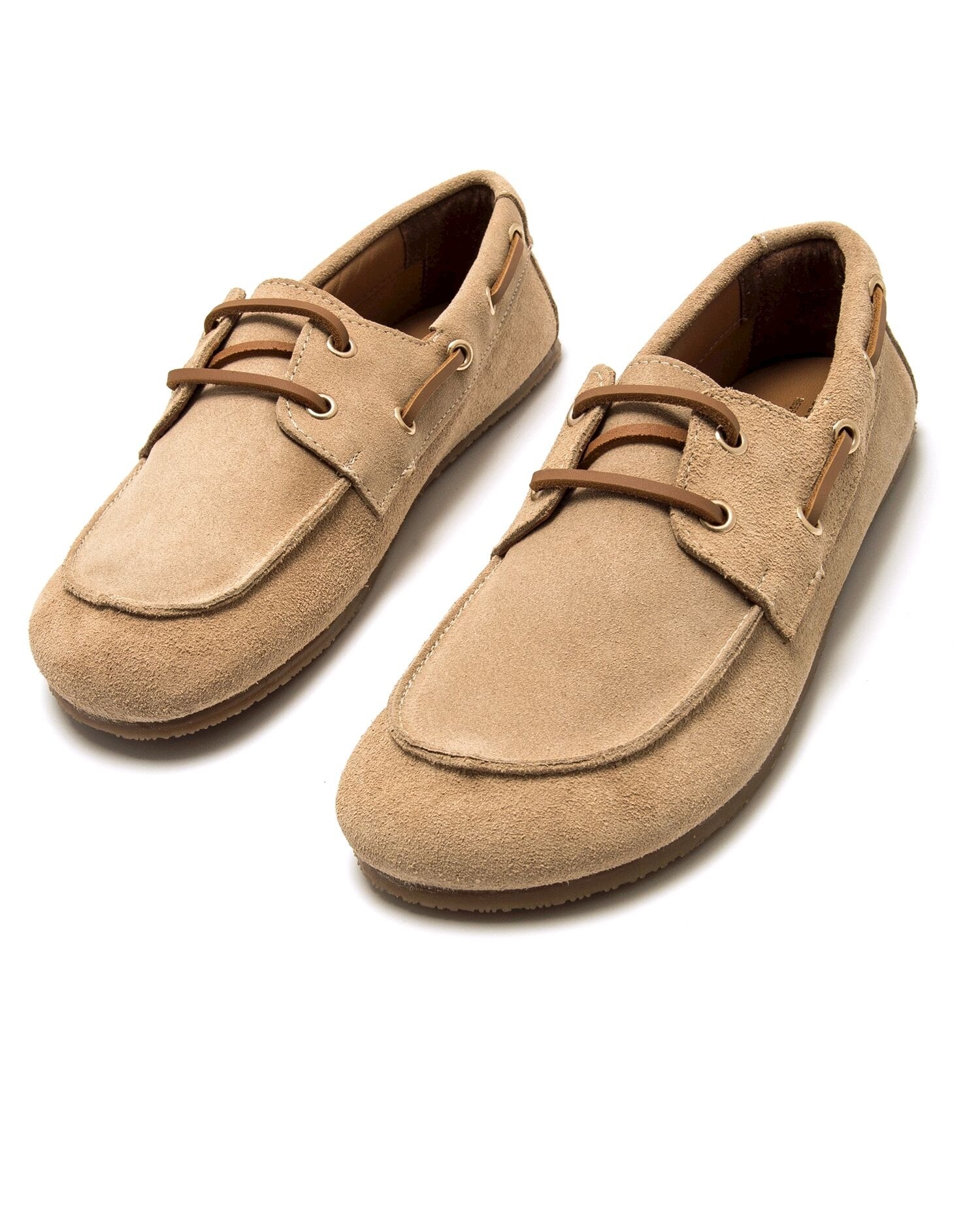 Zapatos planos barefoot en piel de serraje - Mustang - Natural Natural-6