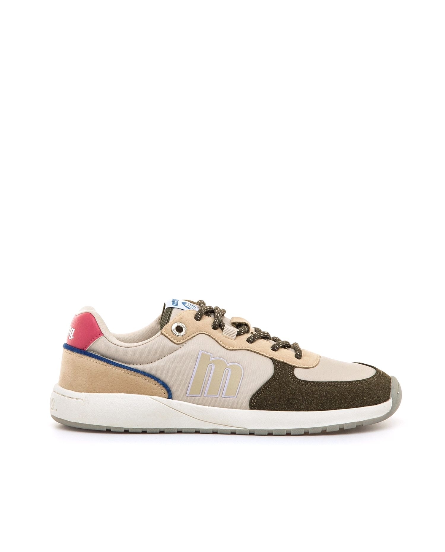 Zapatillas de piel para mujer line Free - Mustang - Verde anticuario Verde anticuario-1