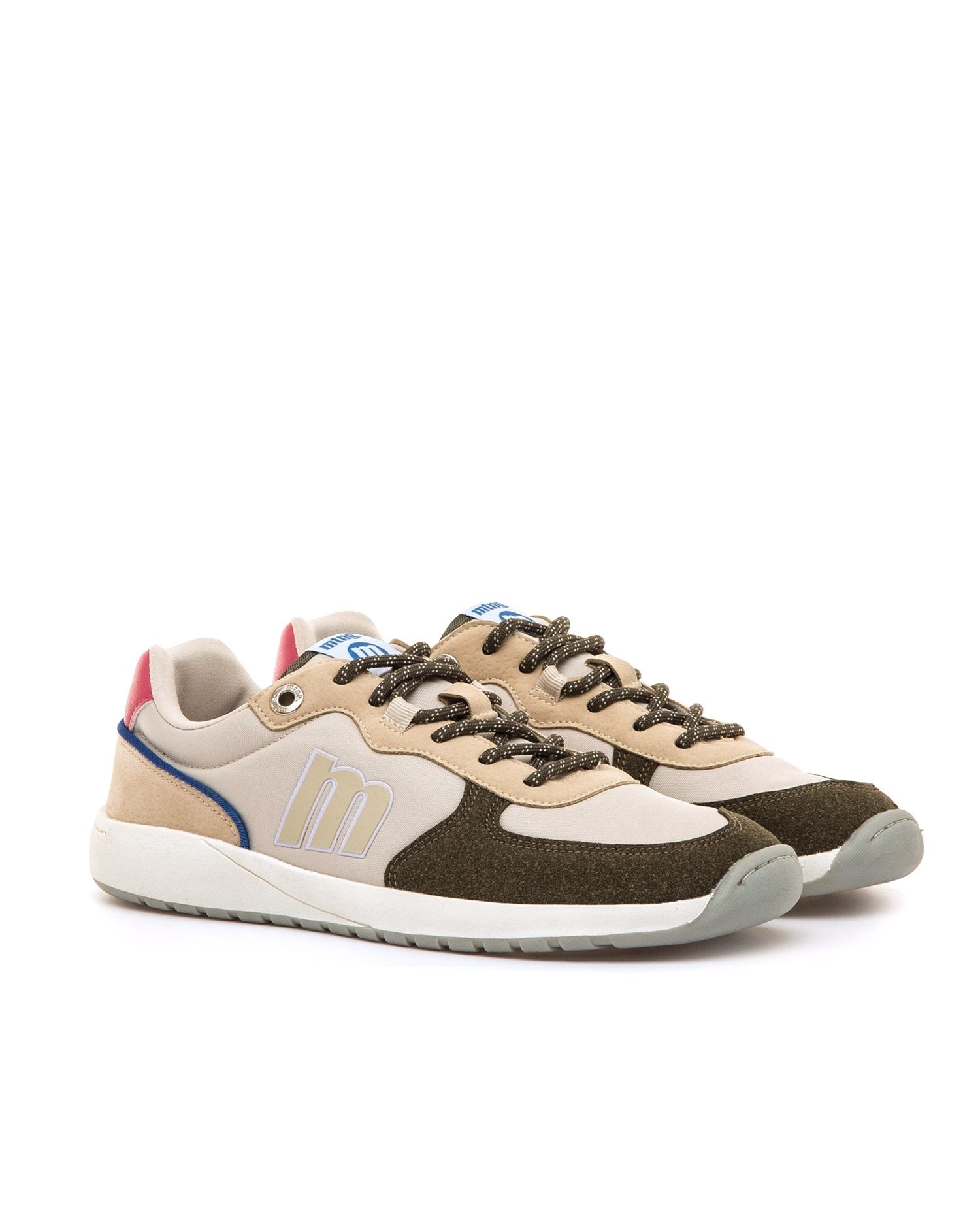 Zapatillas de piel para mujer line Free - Mustang - Verde anticuario Verde anticuario-4